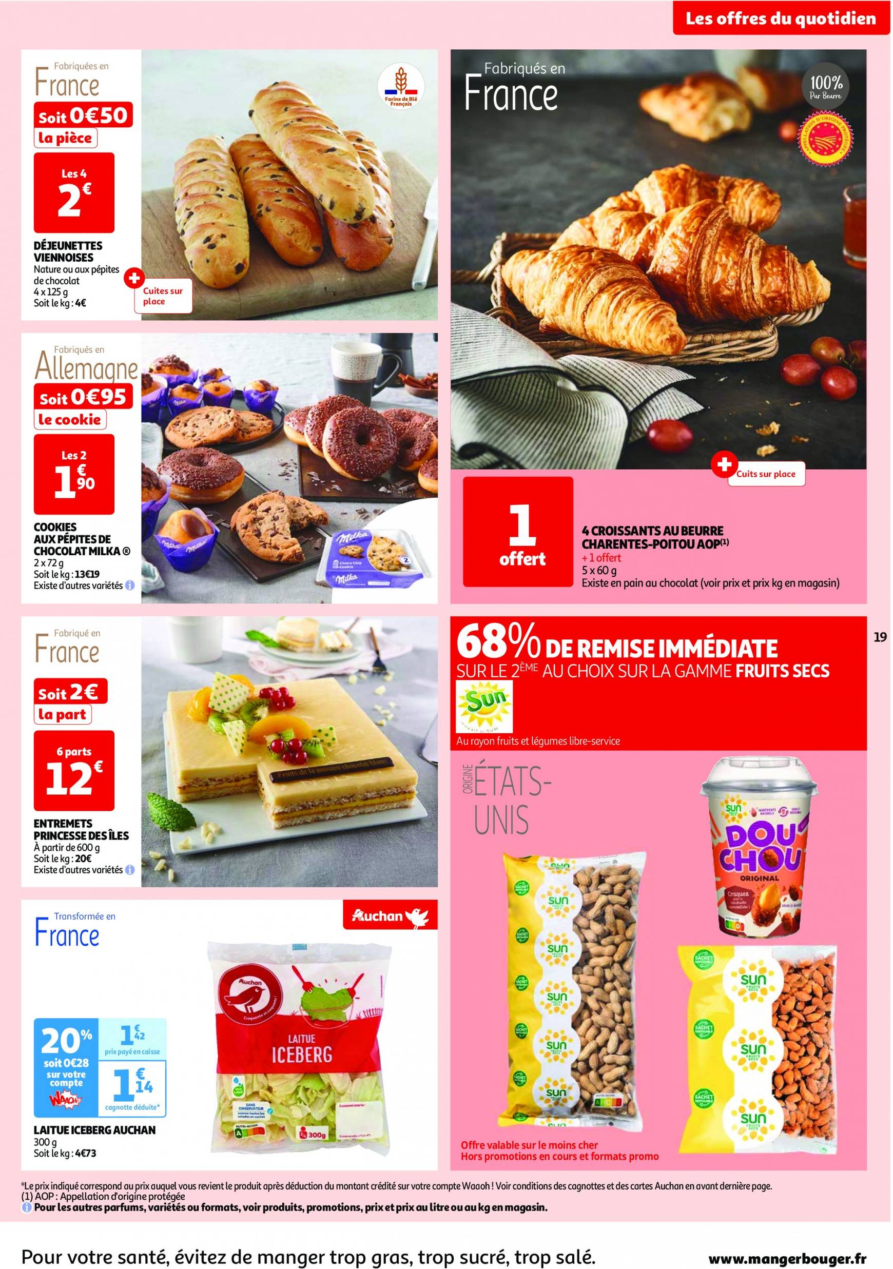 auchan - Auchan - Les 100 offres essentielles, ça continue ! folder huidig 10.09. - 16.09. - page: 19