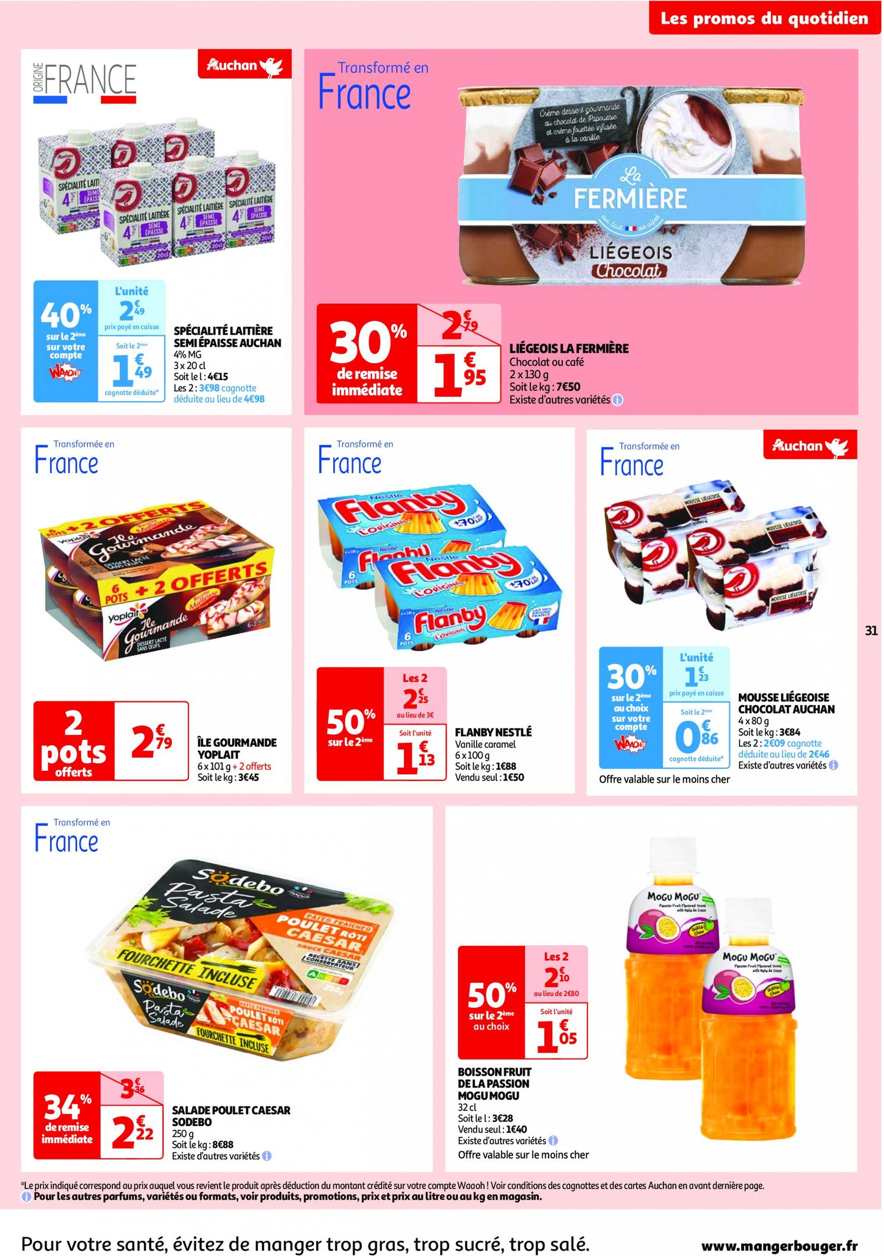 auchan - Auchan - Les 100 offres essentielles, ça continue ! folder huidig 10.09. - 16.09. - page: 31