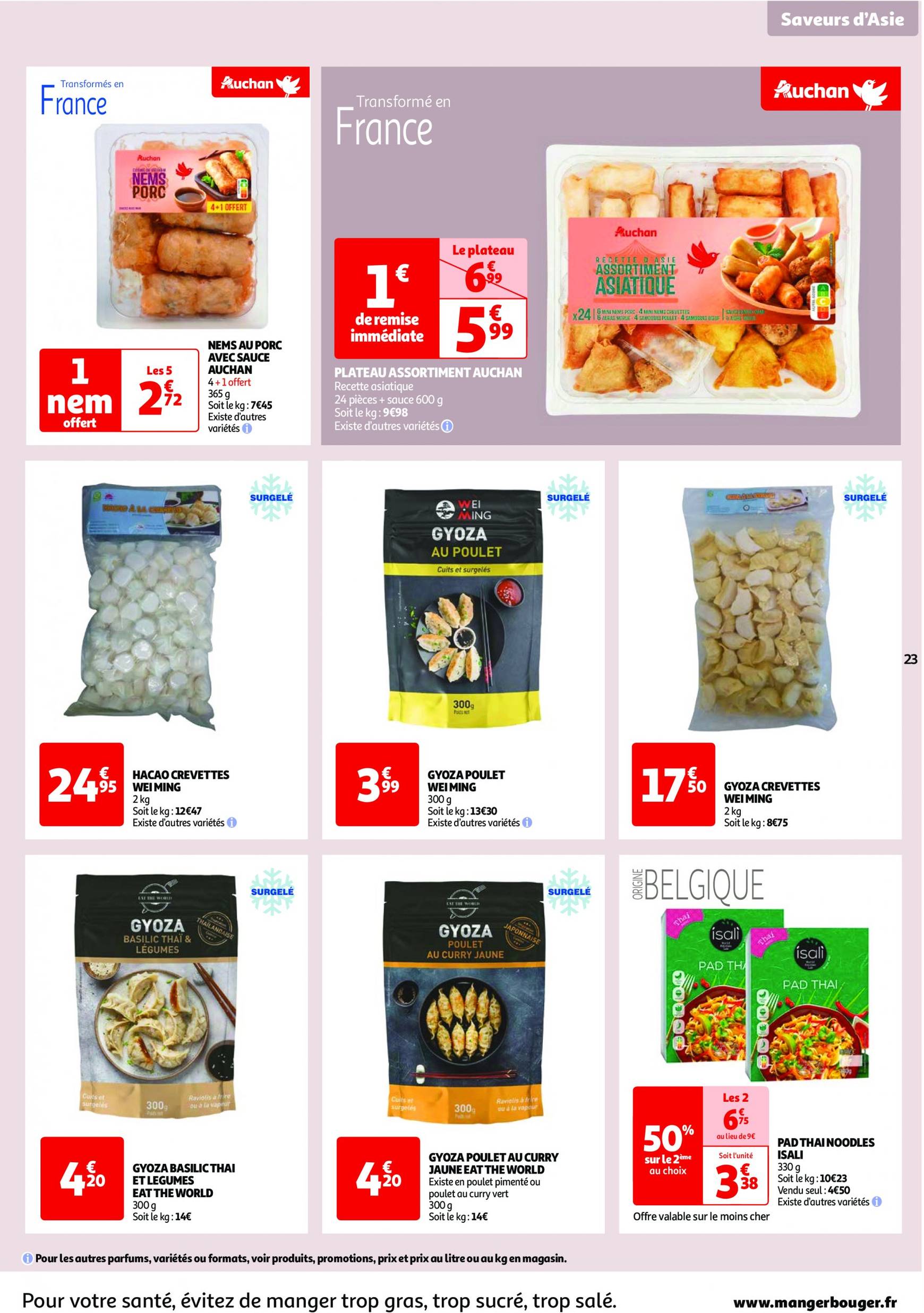 auchan - Auchan - Les 100 offres essentielles, ça continue ! folder huidig 10.09. - 16.09. - page: 23