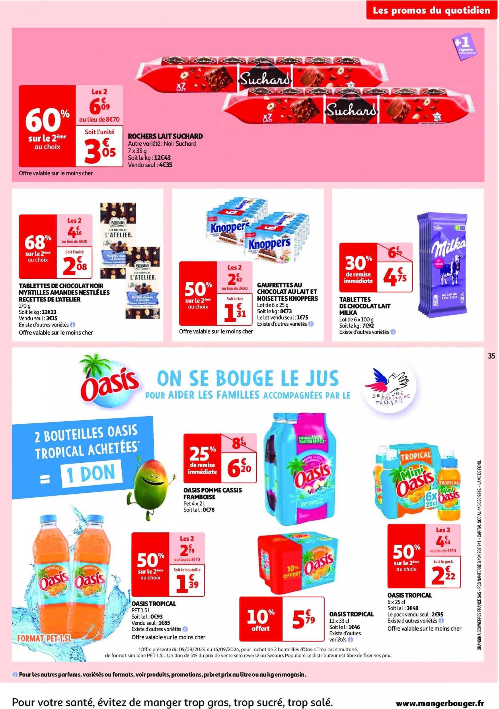 auchan - Auchan - Les 100 offres essentielles, ça continue ! folder huidig 10.09. - 16.09. - page: 35