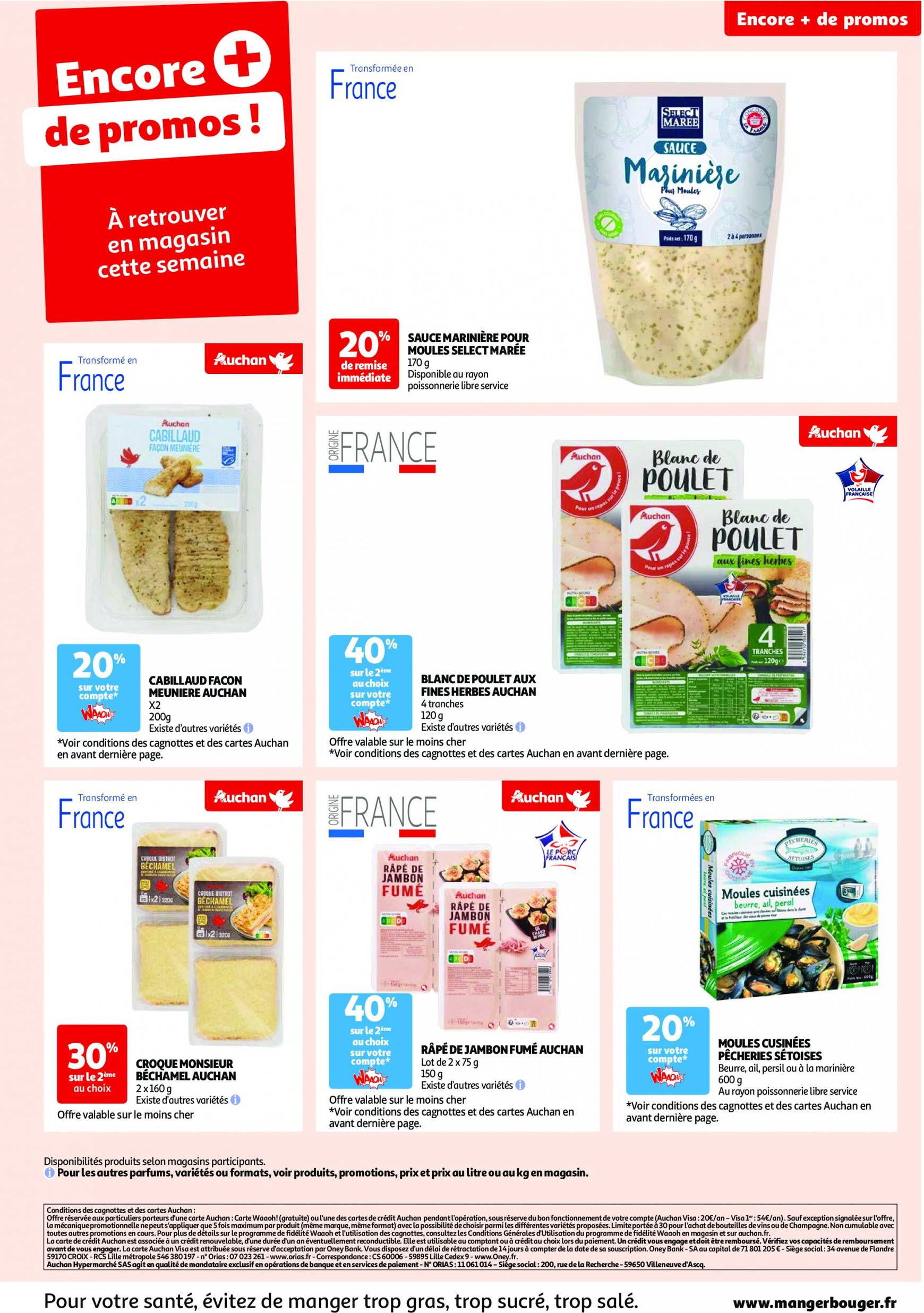 auchan - Auchan - Les 100 offres essentielles, ça continue ! folder huidig 10.09. - 16.09. - page: 68