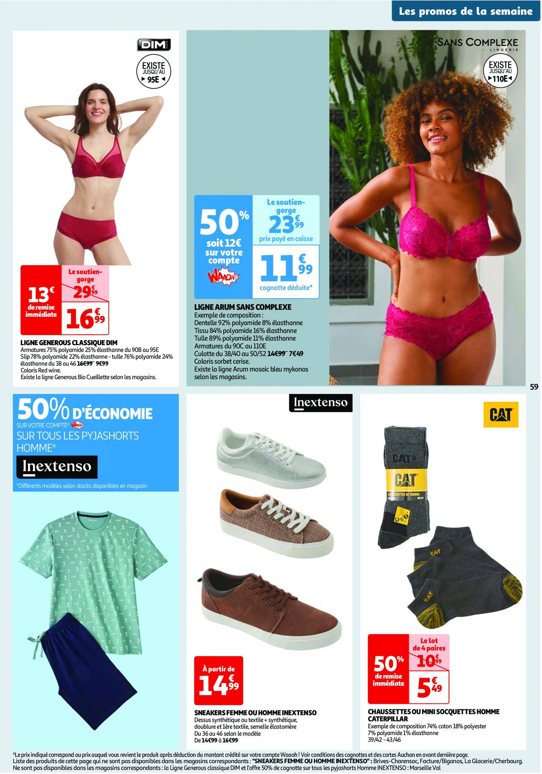 auchan - Auchan - Les 100 offres essentielles, ça continue ! folder huidig 10.09. - 16.09. - page: 59