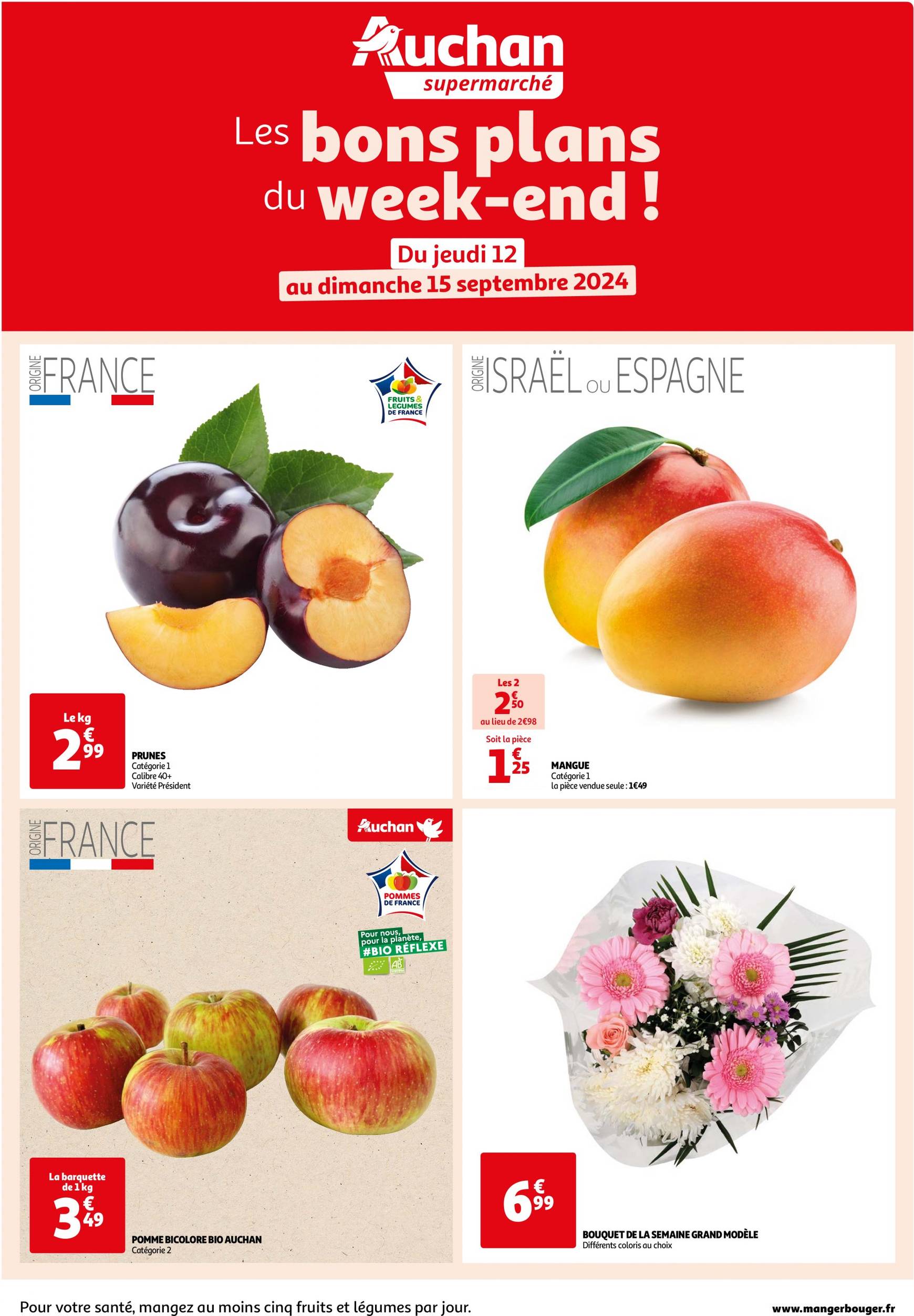 auchan - Auchan supermarché - Les bons plans du week-end dans votre super ! folder huidig 12.09. - 15.09.