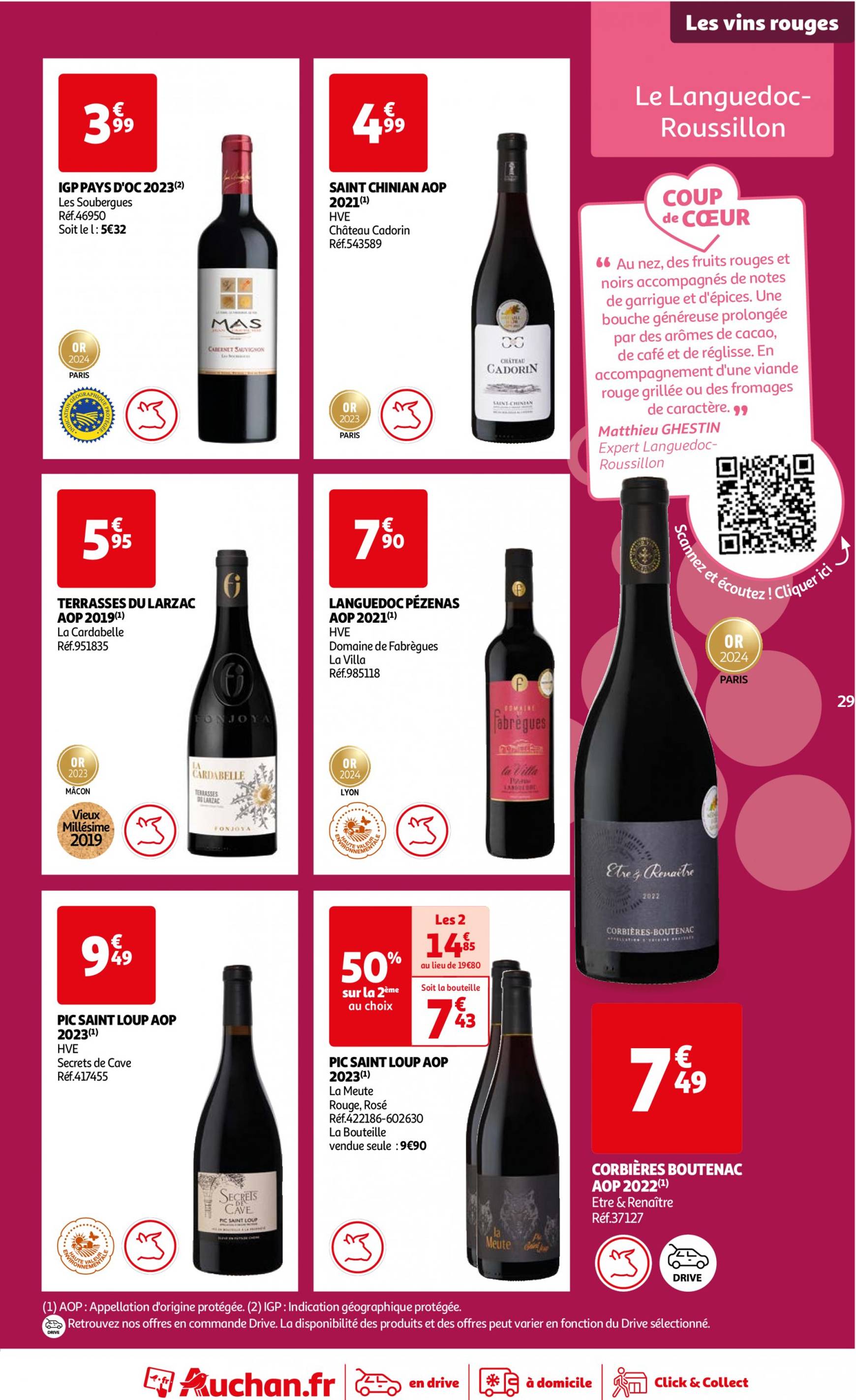 auchan - Auchan - Foire au vins : Un grand choix de cuvées folder huidig 24.09. - 07.10. - page: 29