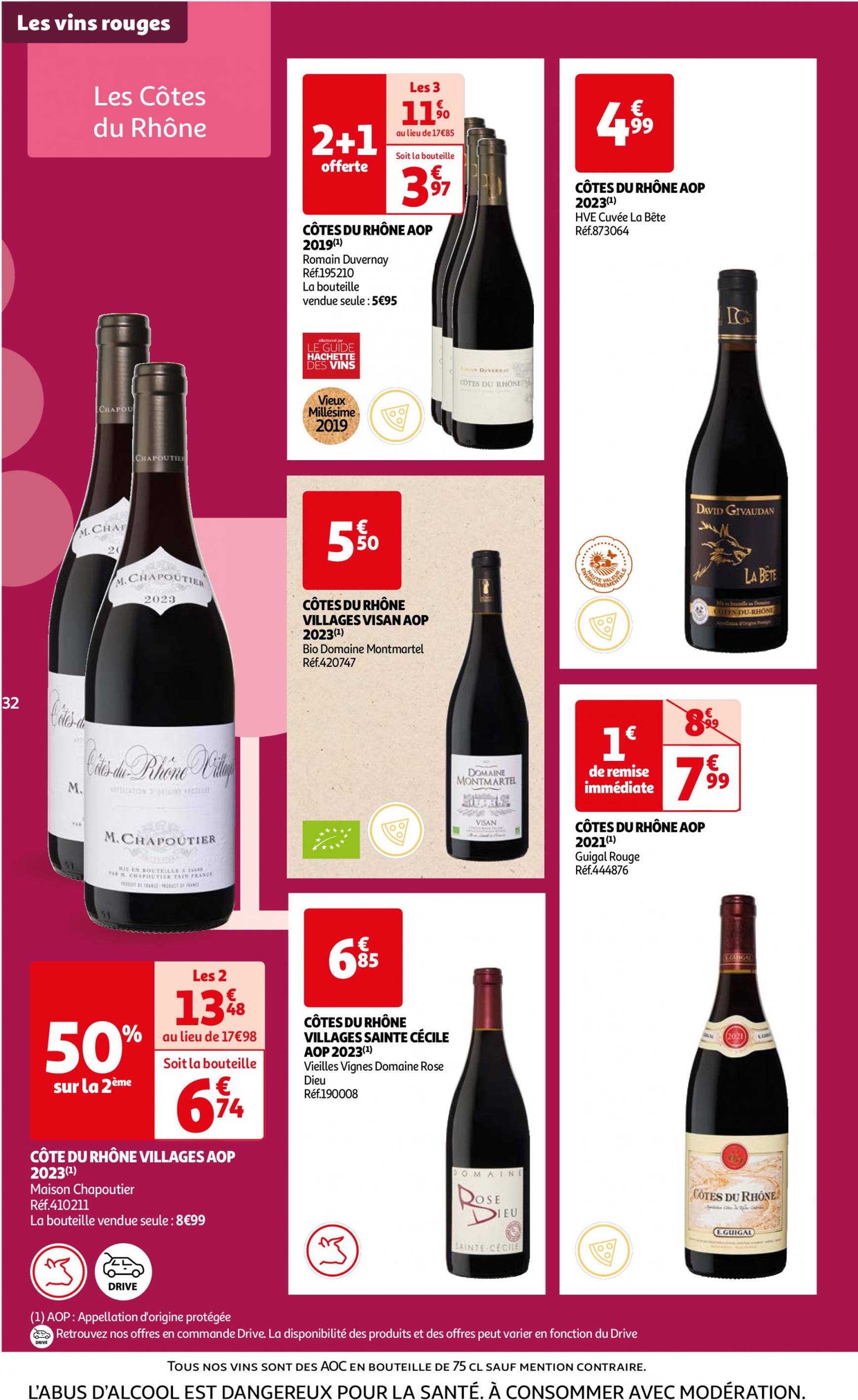 auchan - Auchan - Foire au vins : Un grand choix de cuvées folder huidig 24.09. - 07.10. - page: 32