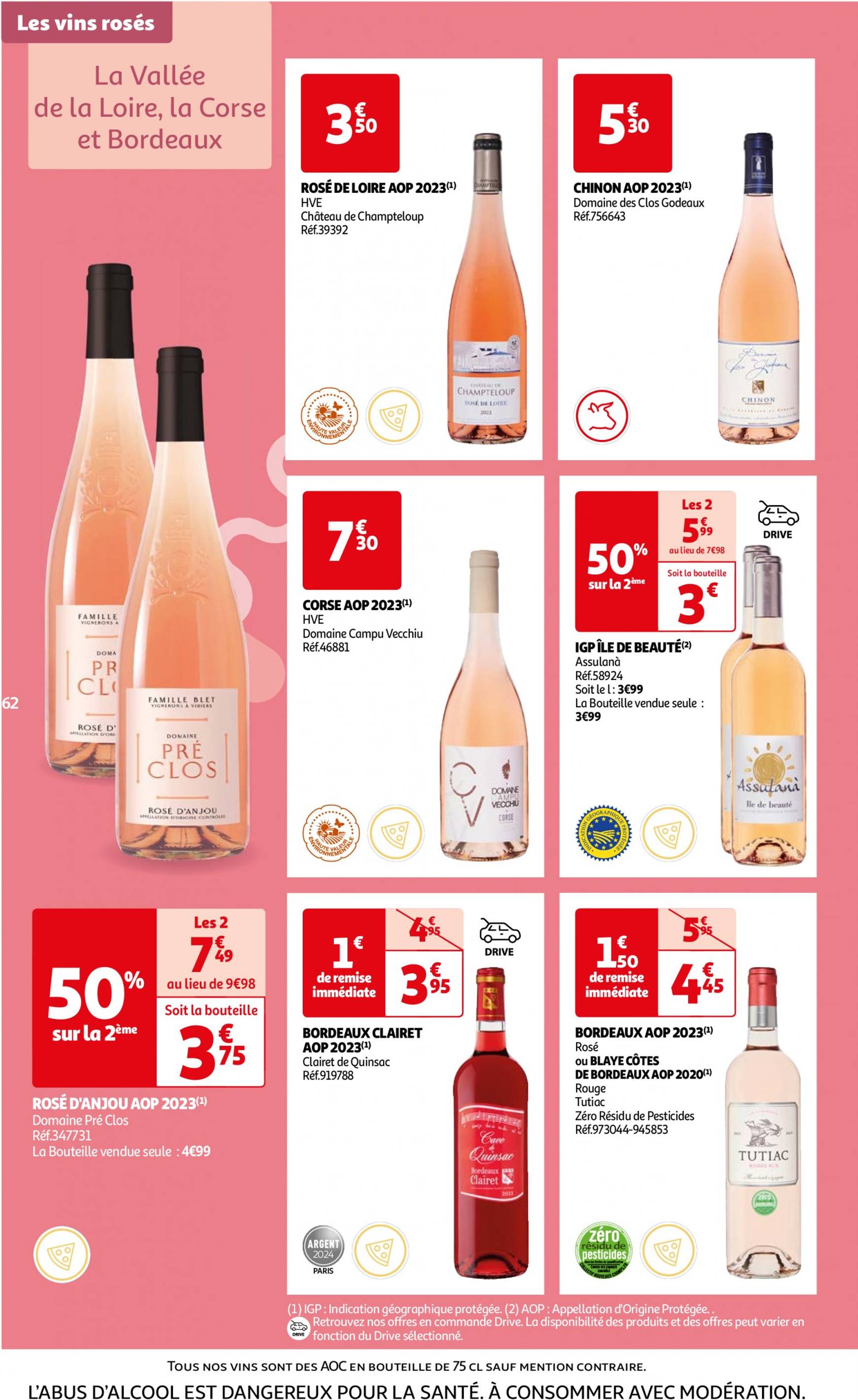 auchan - Auchan - Foire au vins : Un grand choix de cuvées folder huidig 24.09. - 07.10. - page: 62