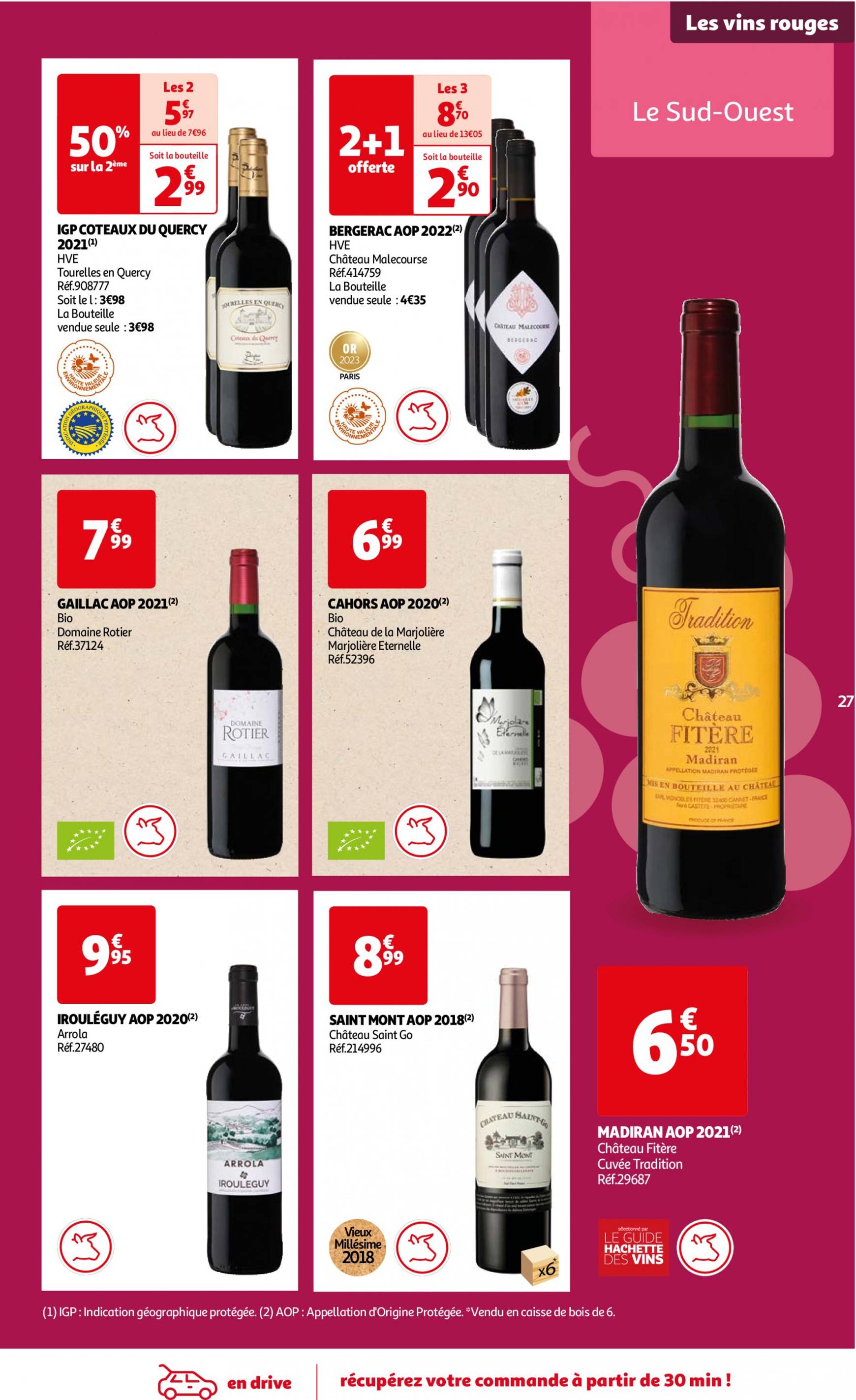 auchan - Auchan - Foire au vins : Un grand choix de cuvées folder huidig 24.09. - 07.10. - page: 27