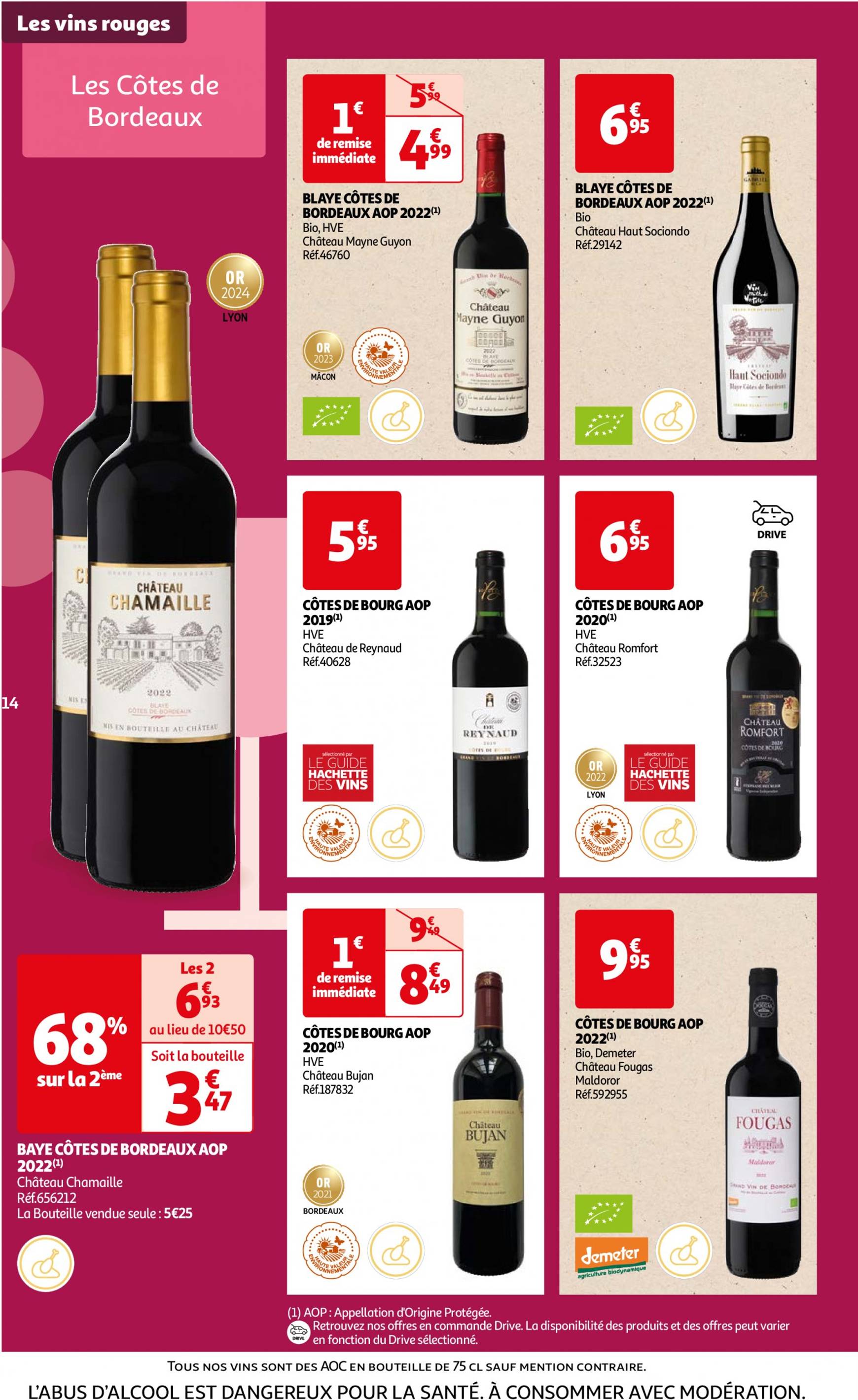 auchan - Auchan - Foire au vins : Un grand choix de cuvées folder huidig 24.09. - 07.10. - page: 14