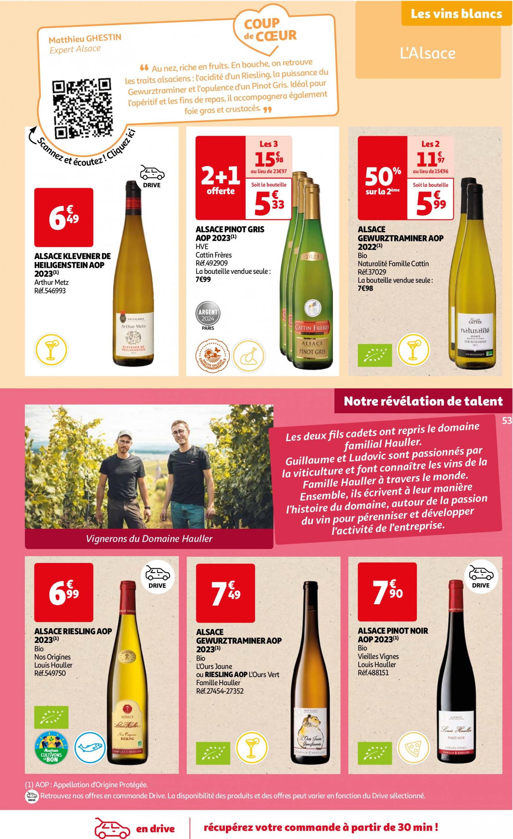 auchan - Auchan - Foire au vins : Un grand choix de cuvées folder huidig 24.09. - 07.10. - page: 53