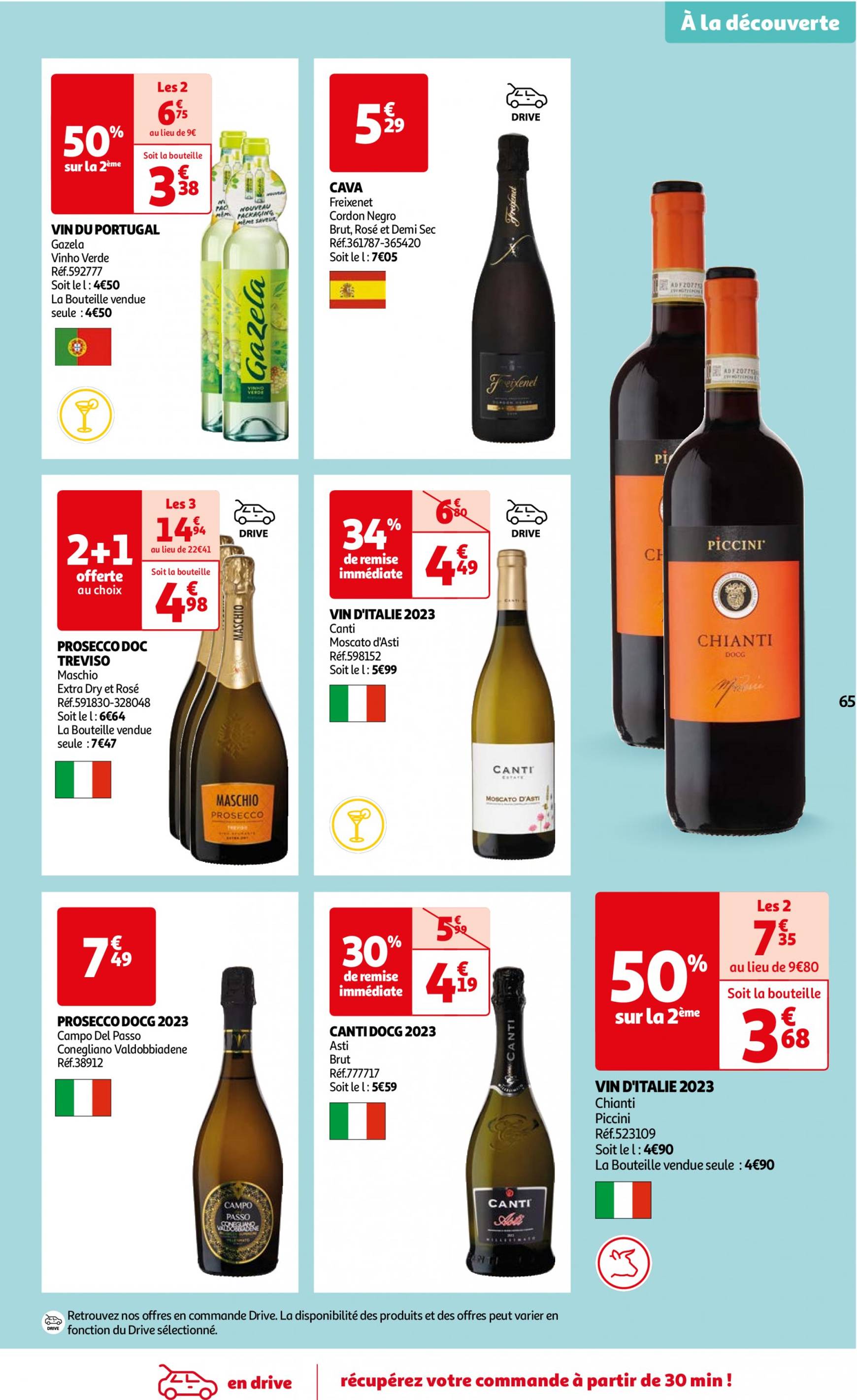 auchan - Auchan - Foire au vins : Un grand choix de cuvées folder huidig 24.09. - 07.10. - page: 65