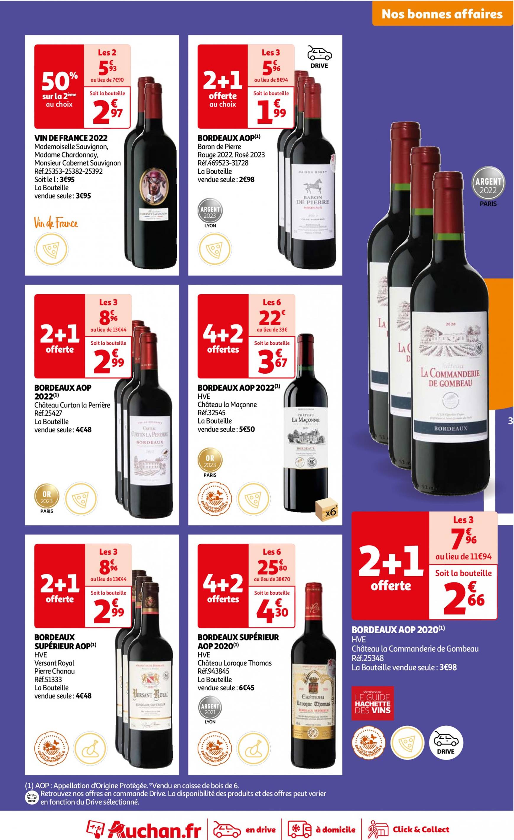 auchan - Auchan - Foire au vins : Un grand choix de cuvées folder huidig 24.09. - 07.10. - page: 3