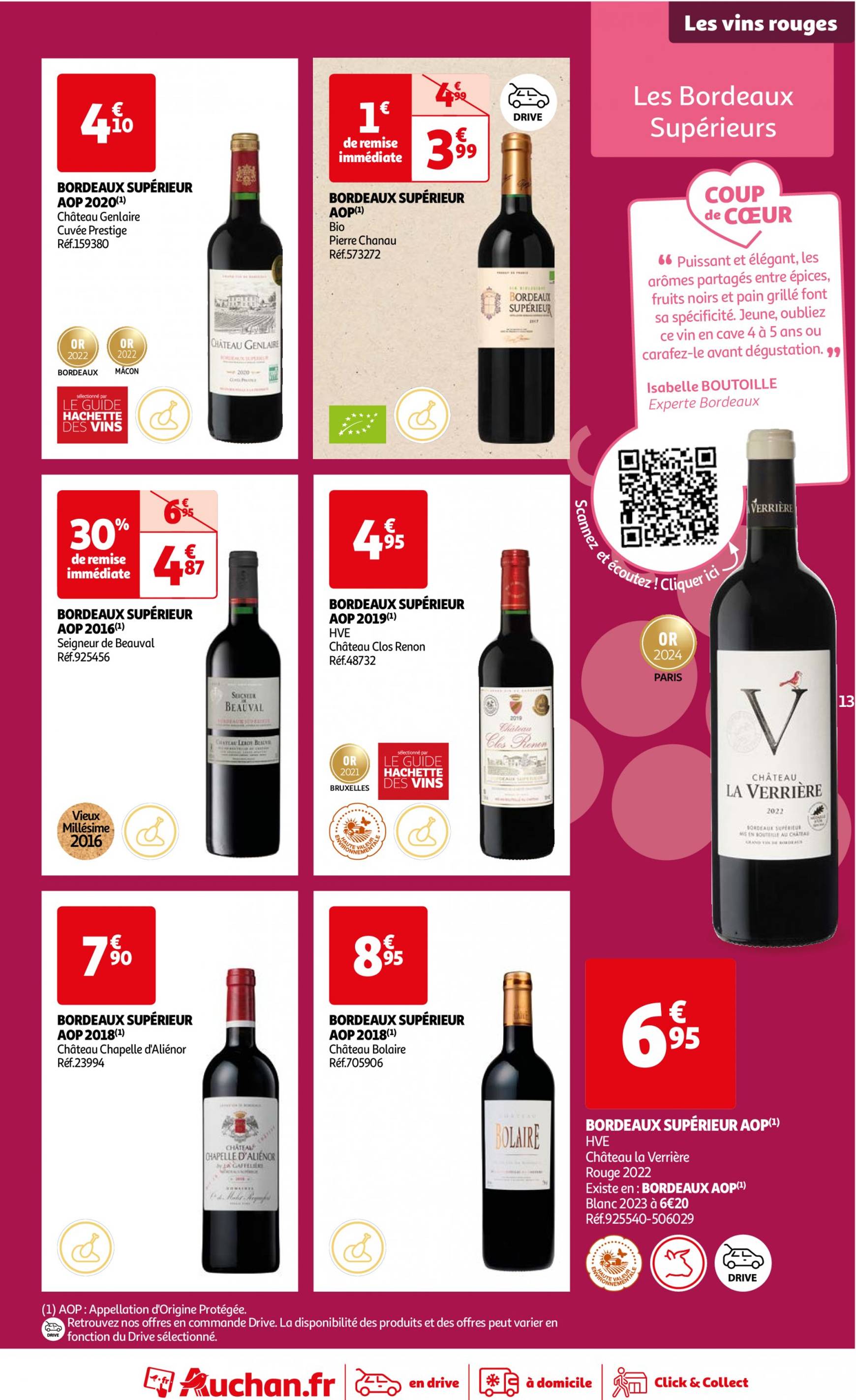 auchan - Auchan - Foire au vins : Un grand choix de cuvées folder huidig 24.09. - 07.10. - page: 13