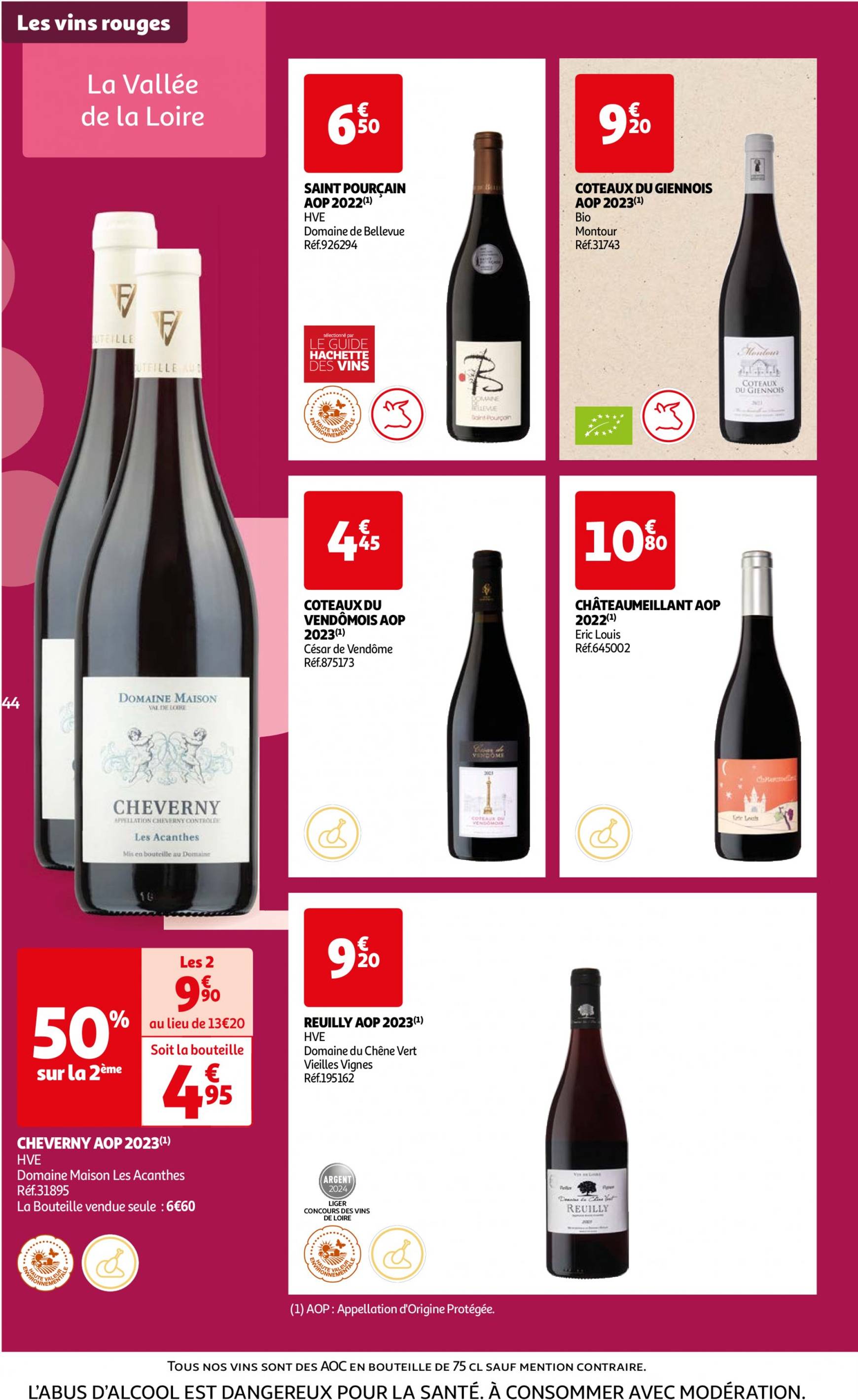 auchan - Auchan - Foire au vins : Un grand choix de cuvées folder huidig 24.09. - 07.10. - page: 44