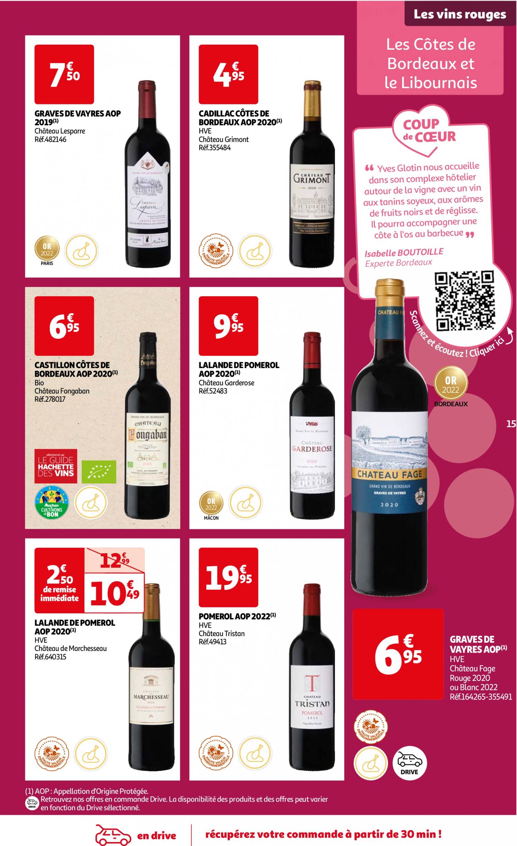 auchan - Auchan - Foire au vins : Un grand choix de cuvées folder huidig 24.09. - 07.10. - page: 15