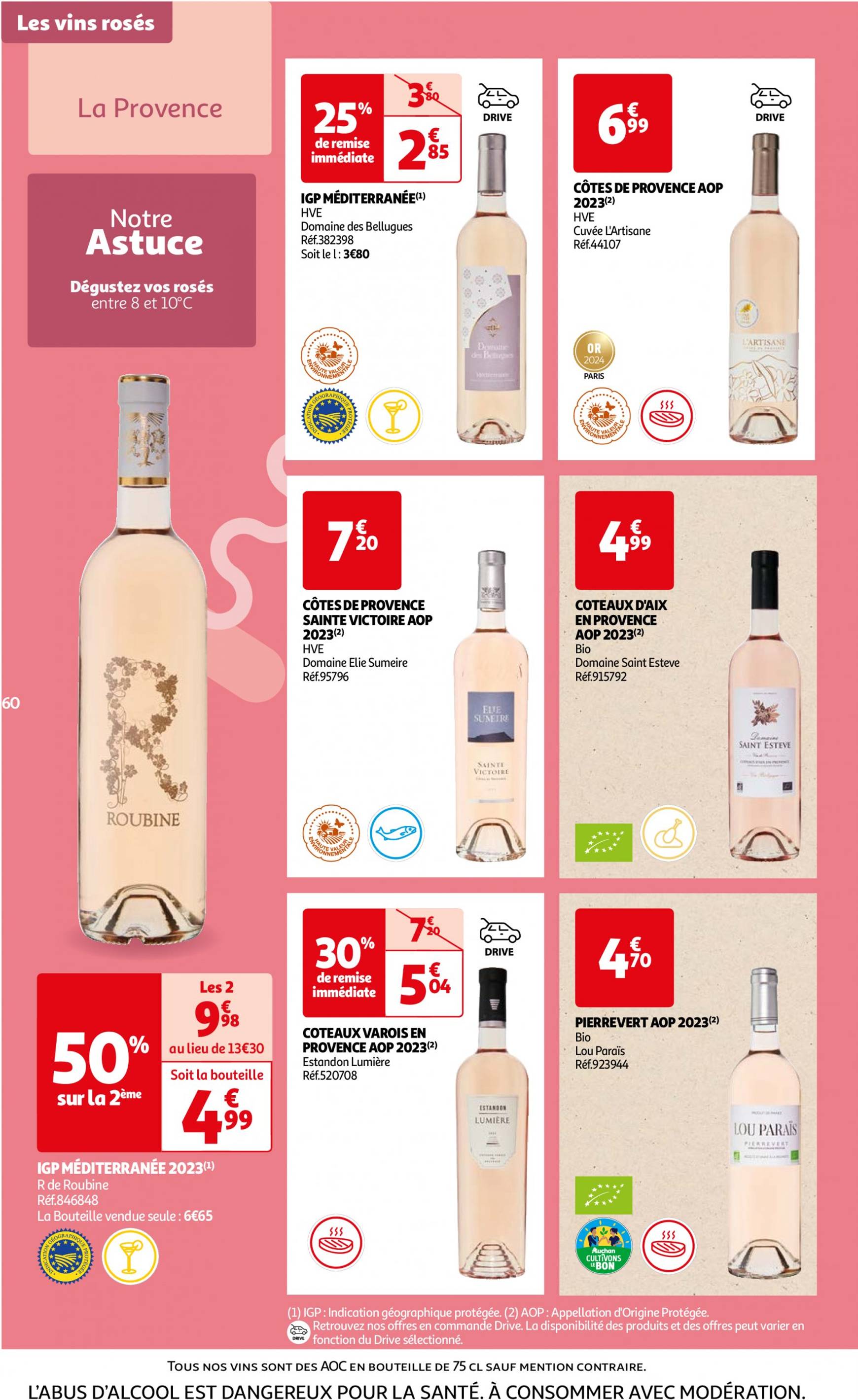 auchan - Auchan - Foire au vins : Un grand choix de cuvées folder huidig 24.09. - 07.10. - page: 60