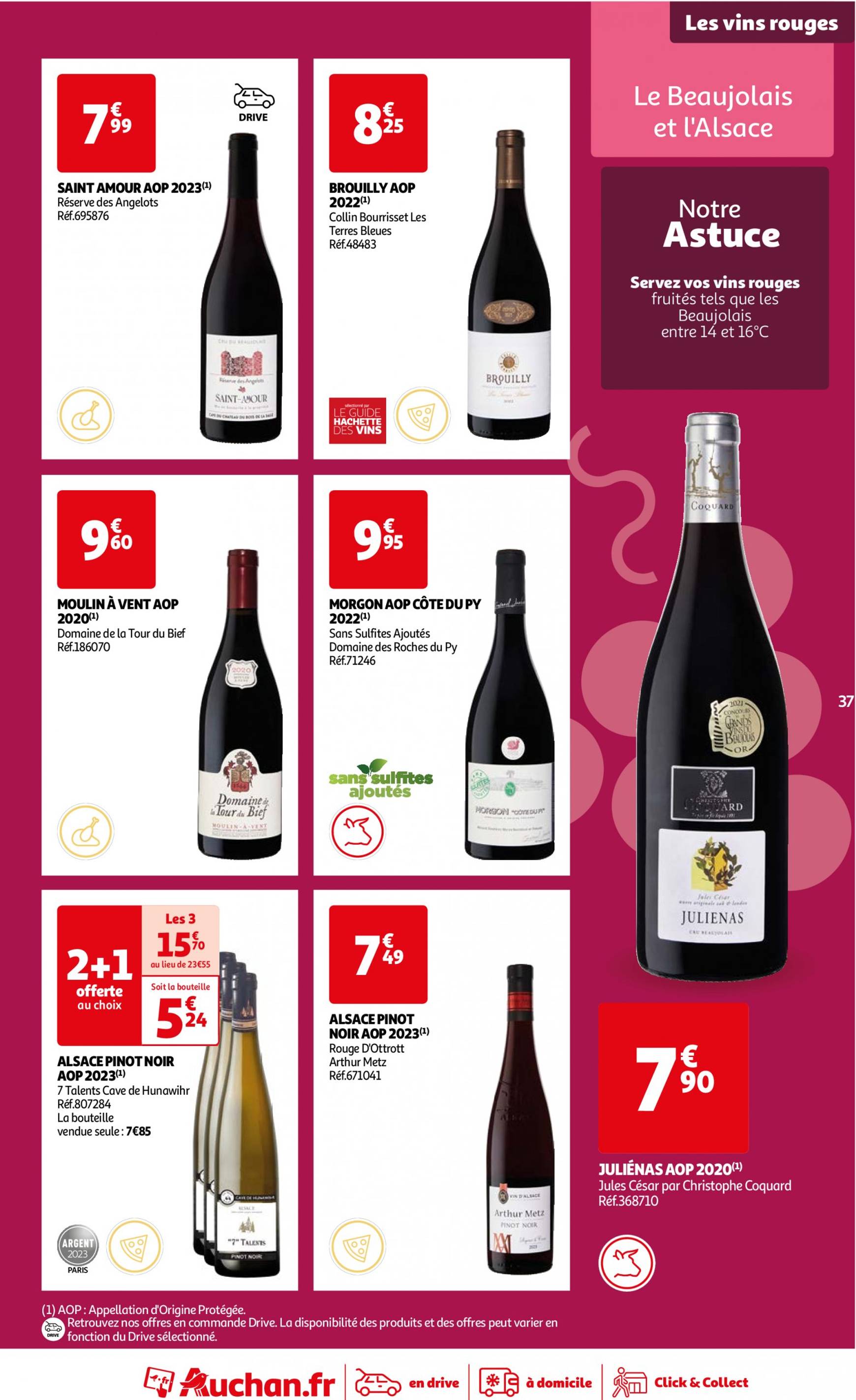 auchan - Auchan - Foire au vins : Un grand choix de cuvées folder huidig 24.09. - 07.10. - page: 37