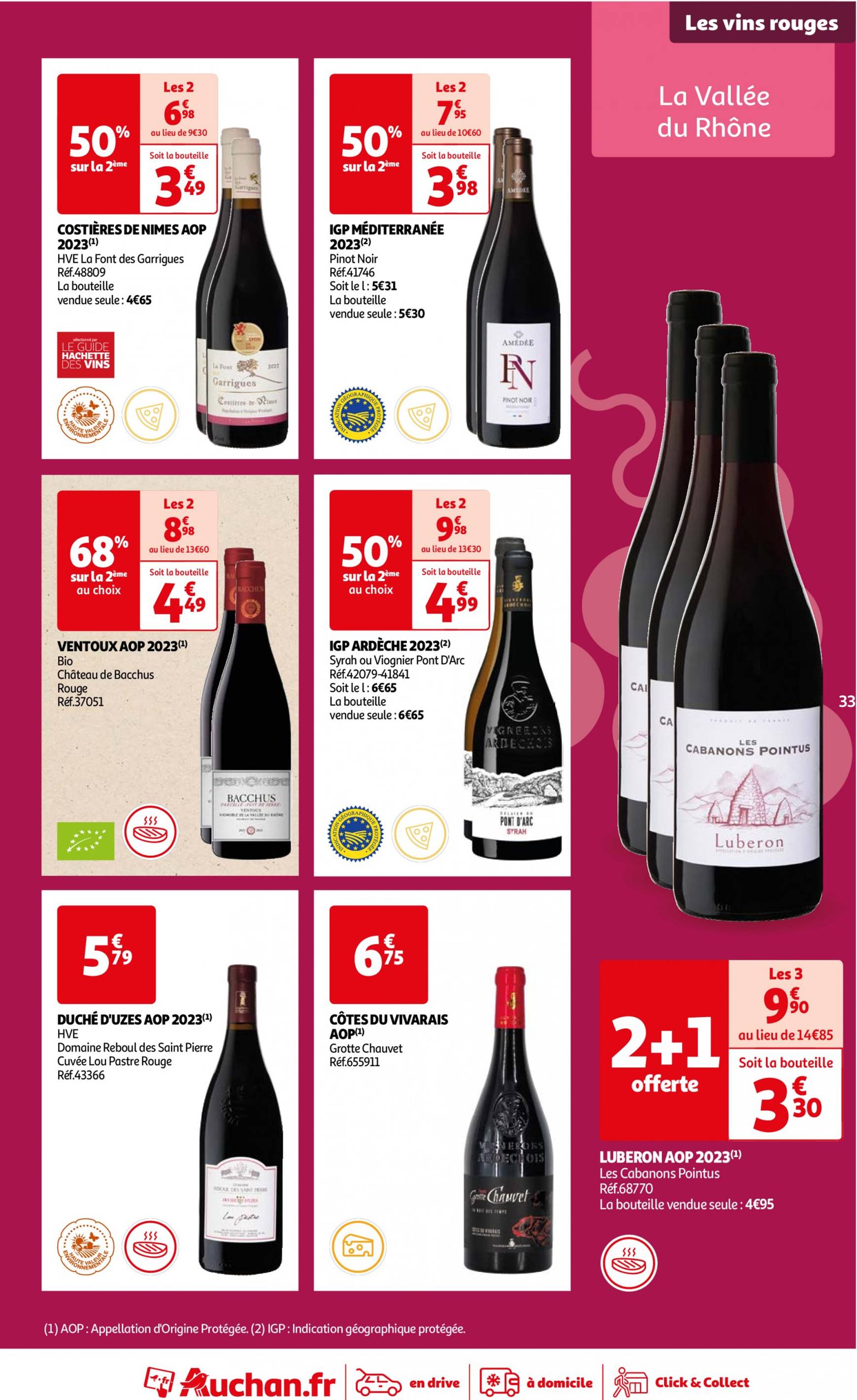 auchan - Auchan - Foire au vins : Un grand choix de cuvées folder huidig 24.09. - 07.10. - page: 33