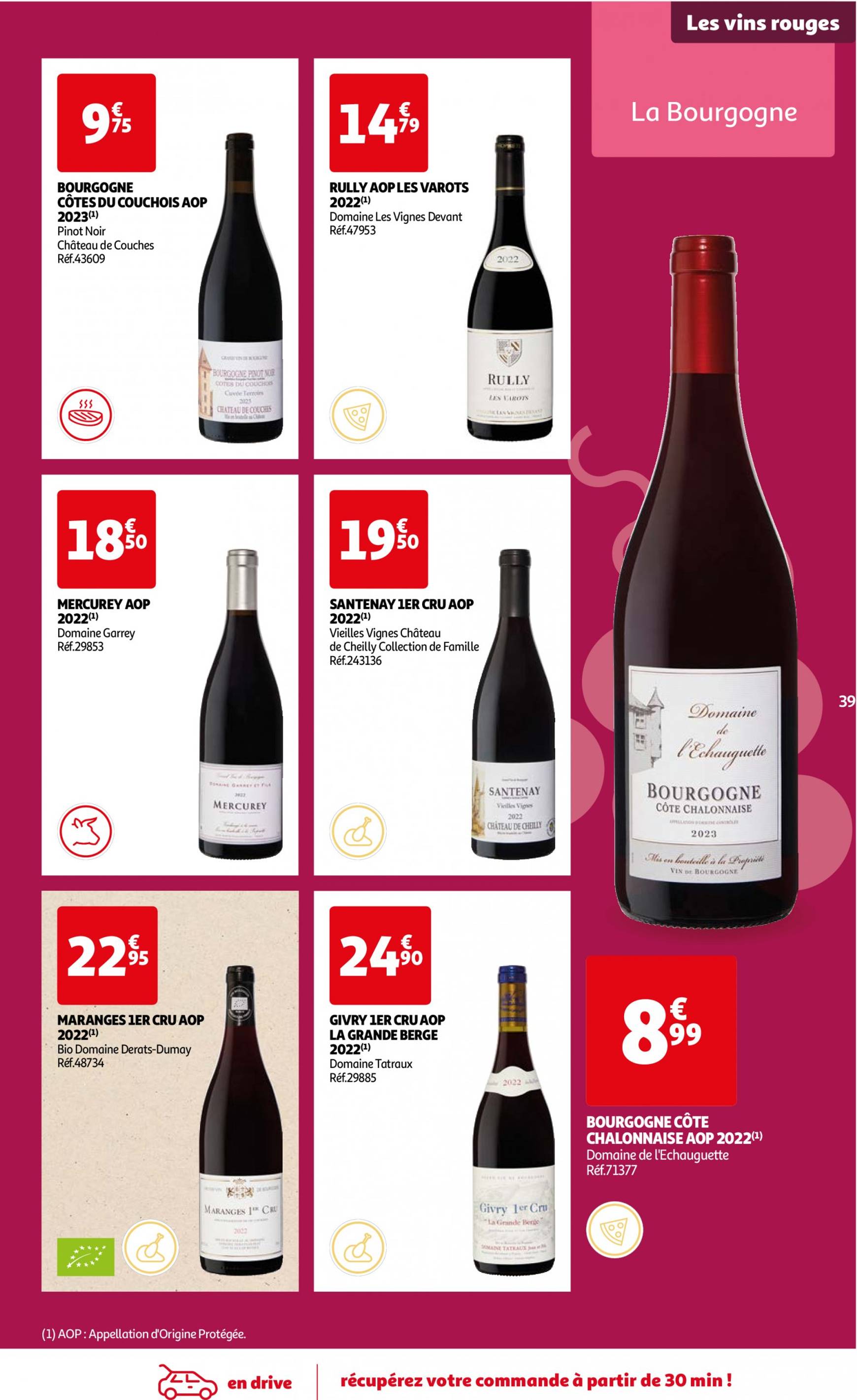 auchan - Auchan - Foire au vins : Un grand choix de cuvées folder huidig 24.09. - 07.10. - page: 39