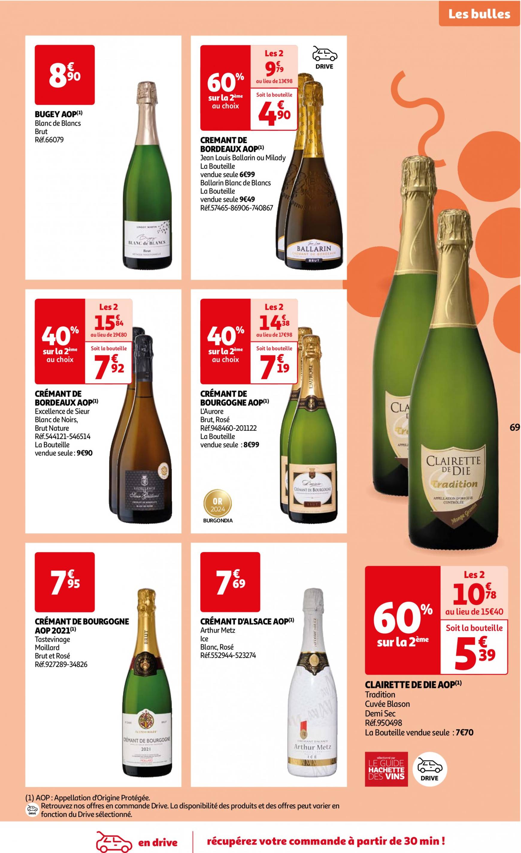 auchan - Auchan - Foire au vins : Un grand choix de cuvées folder huidig 24.09. - 07.10. - page: 69