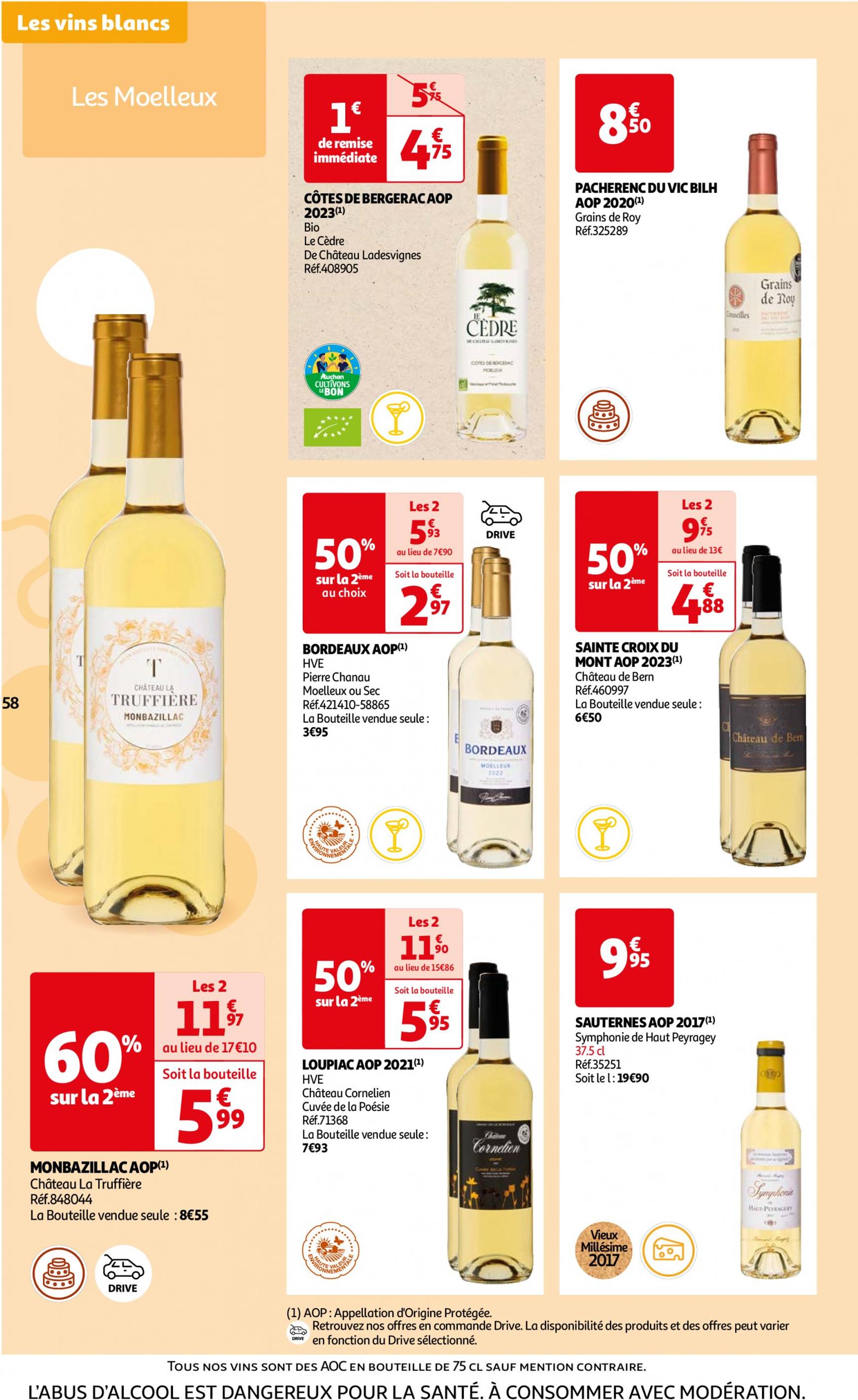 auchan - Auchan - Foire au vins : Un grand choix de cuvées folder huidig 24.09. - 07.10. - page: 58