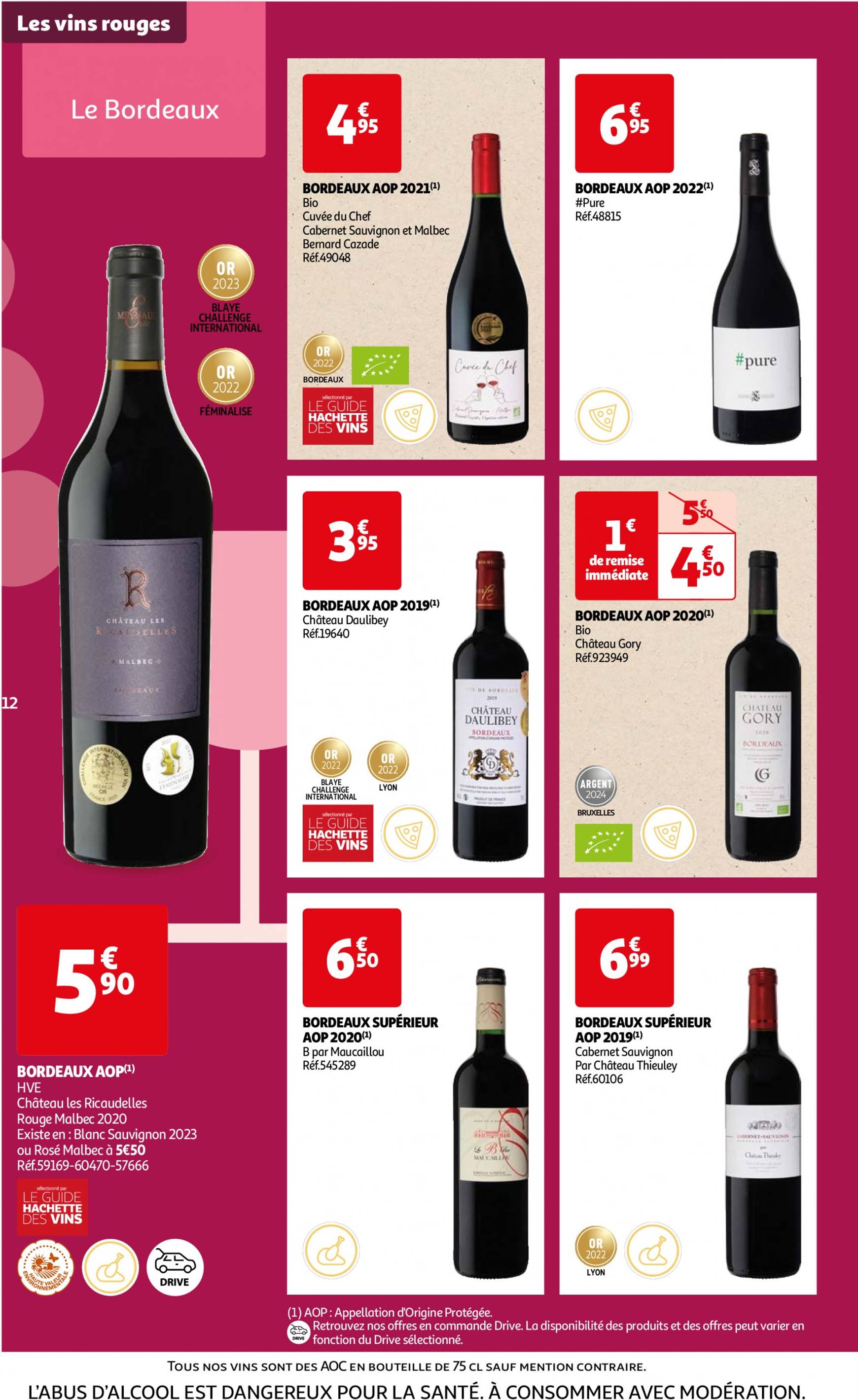 auchan - Auchan - Foire au vins : Un grand choix de cuvées folder huidig 24.09. - 07.10. - page: 12