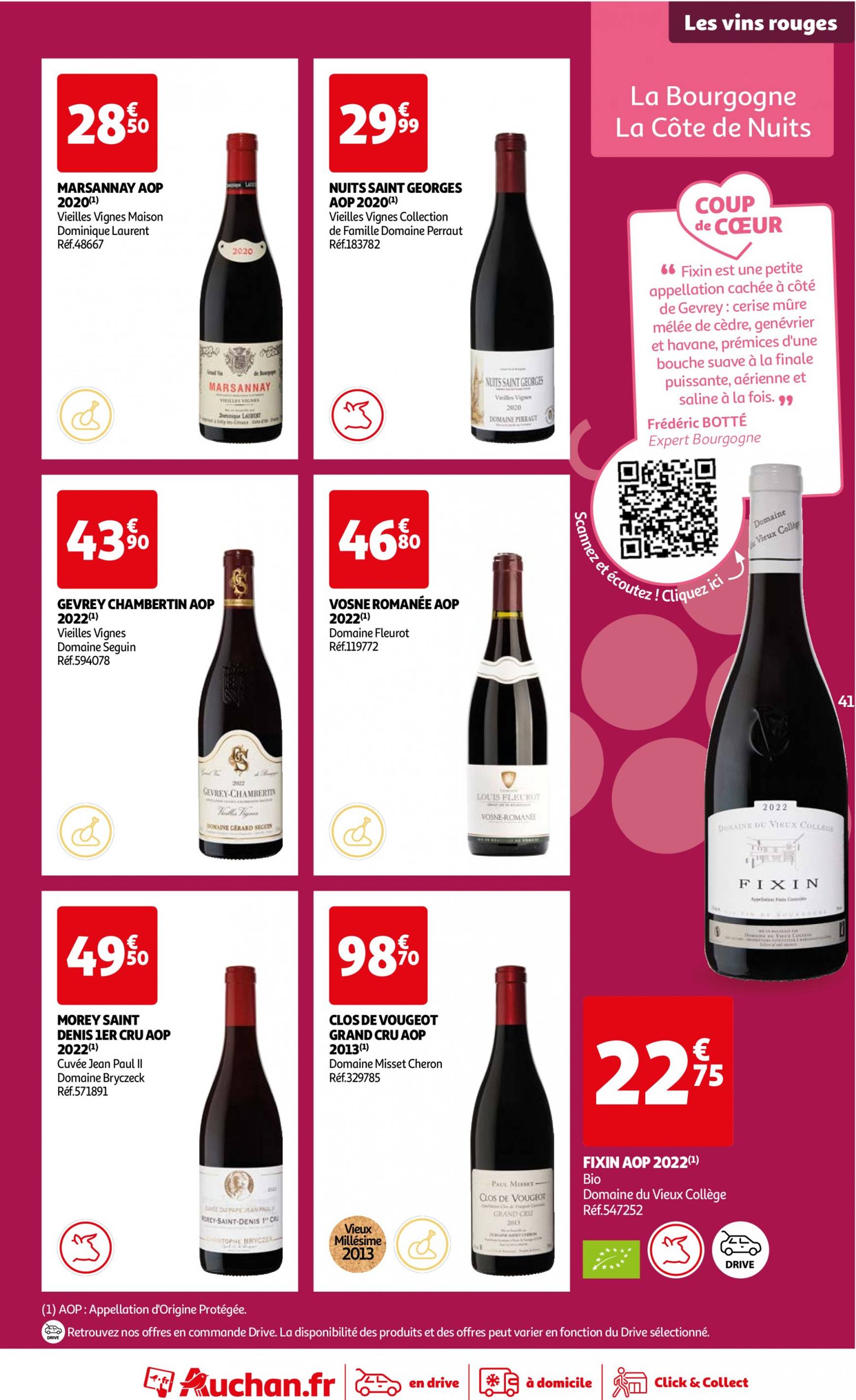 auchan - Auchan - Foire au vins : Un grand choix de cuvées folder huidig 24.09. - 07.10. - page: 41