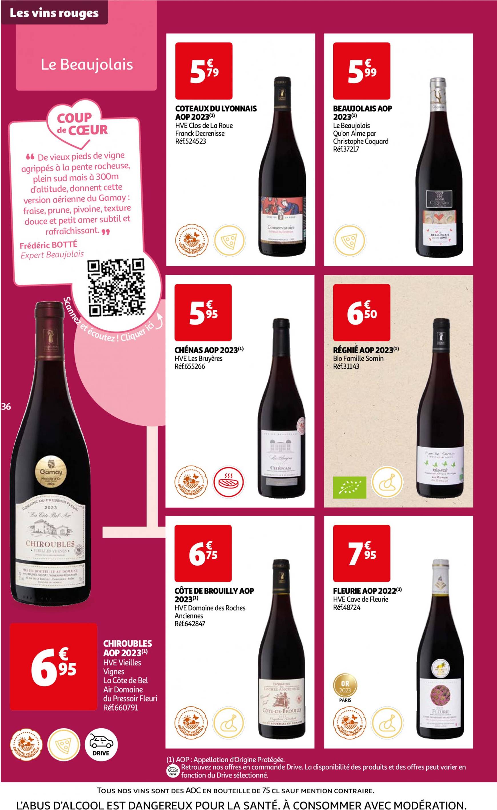 auchan - Auchan - Foire au vins : Un grand choix de cuvées folder huidig 24.09. - 07.10. - page: 36