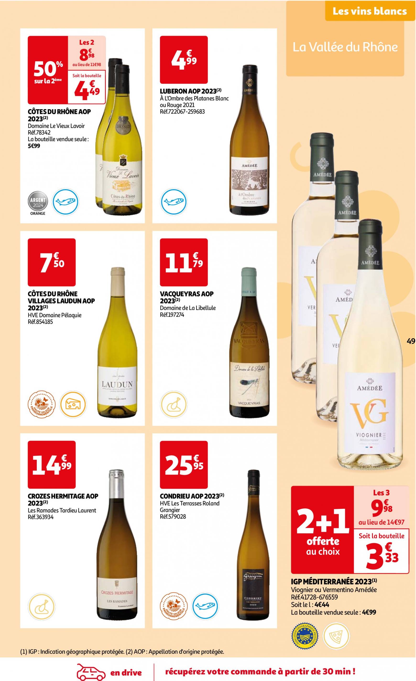 auchan - Auchan - Foire au vins : Un grand choix de cuvées folder huidig 24.09. - 07.10. - page: 49