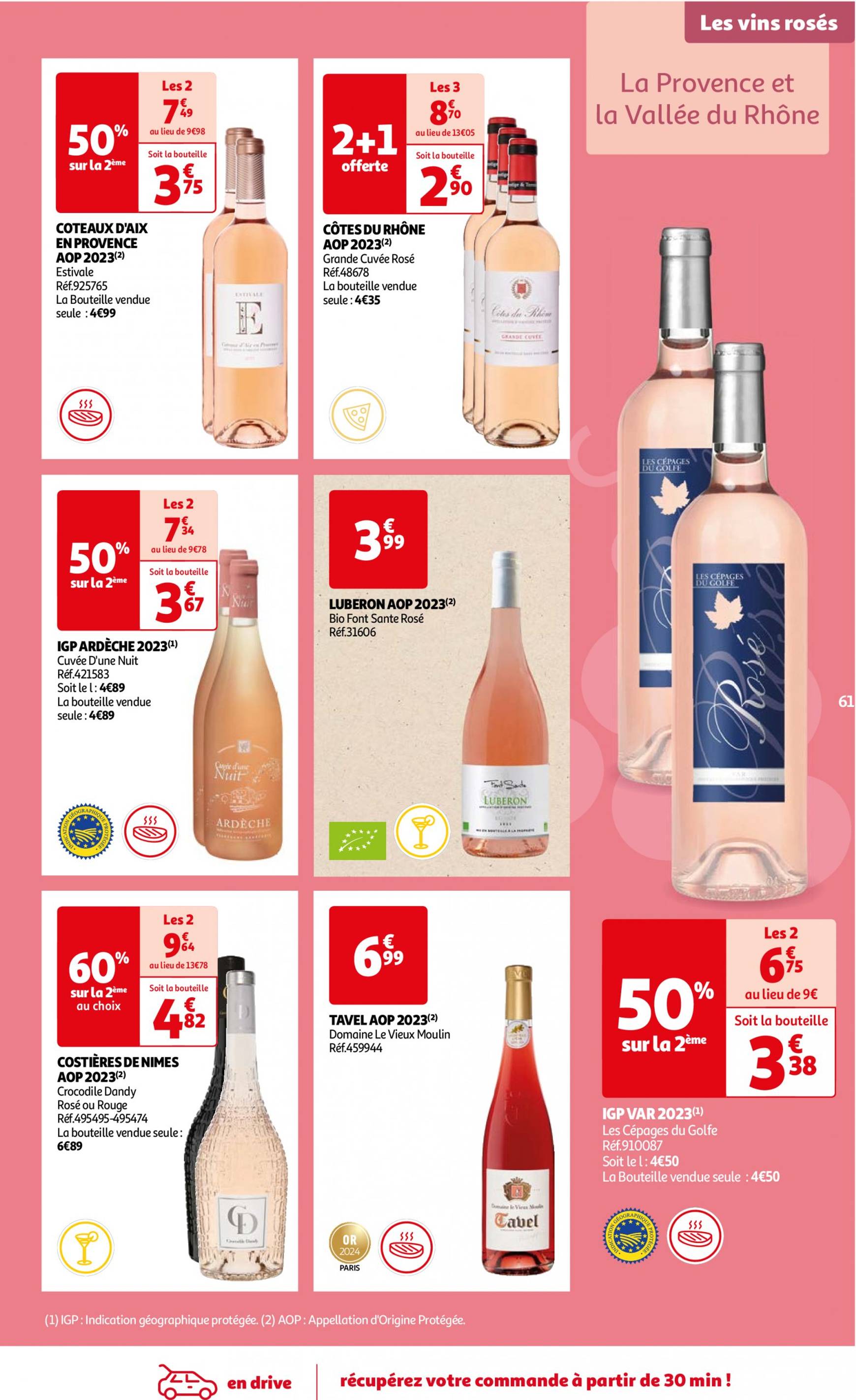 auchan - Auchan - Foire au vins : Un grand choix de cuvées folder huidig 24.09. - 07.10. - page: 61