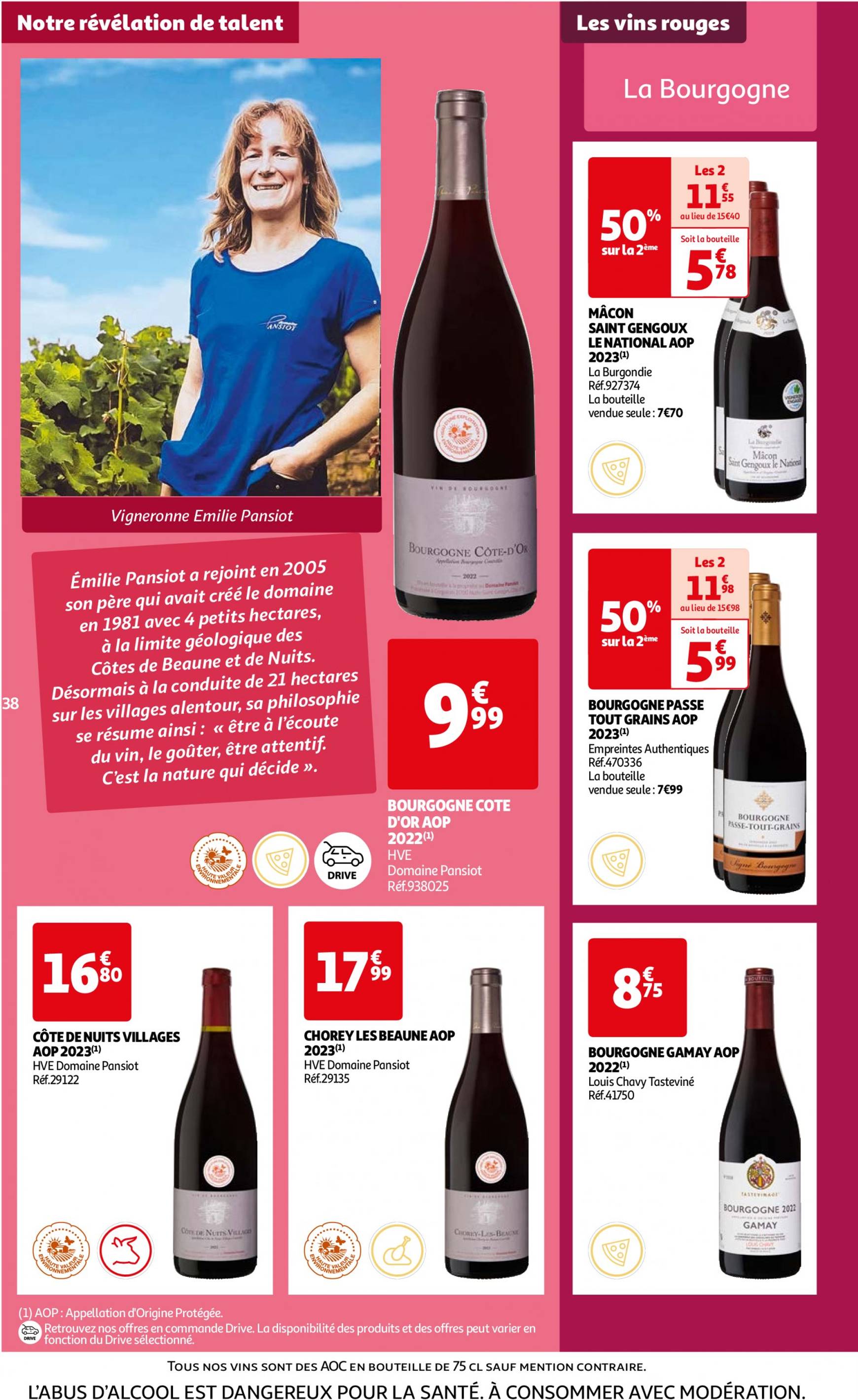 auchan - Auchan - Foire au vins : Un grand choix de cuvées folder huidig 24.09. - 07.10. - page: 38