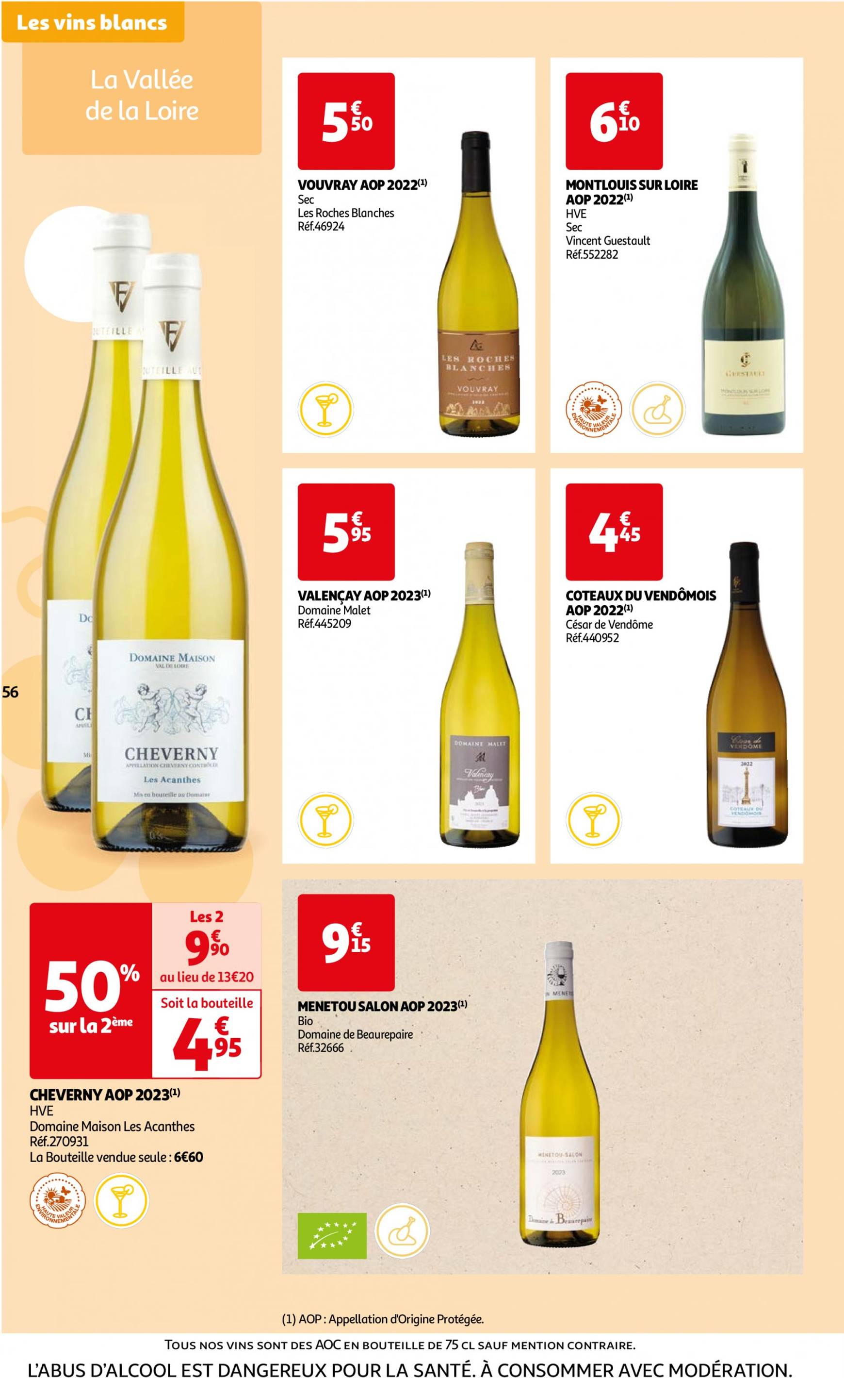 auchan - Auchan - Foire au vins : Un grand choix de cuvées folder huidig 24.09. - 07.10. - page: 56