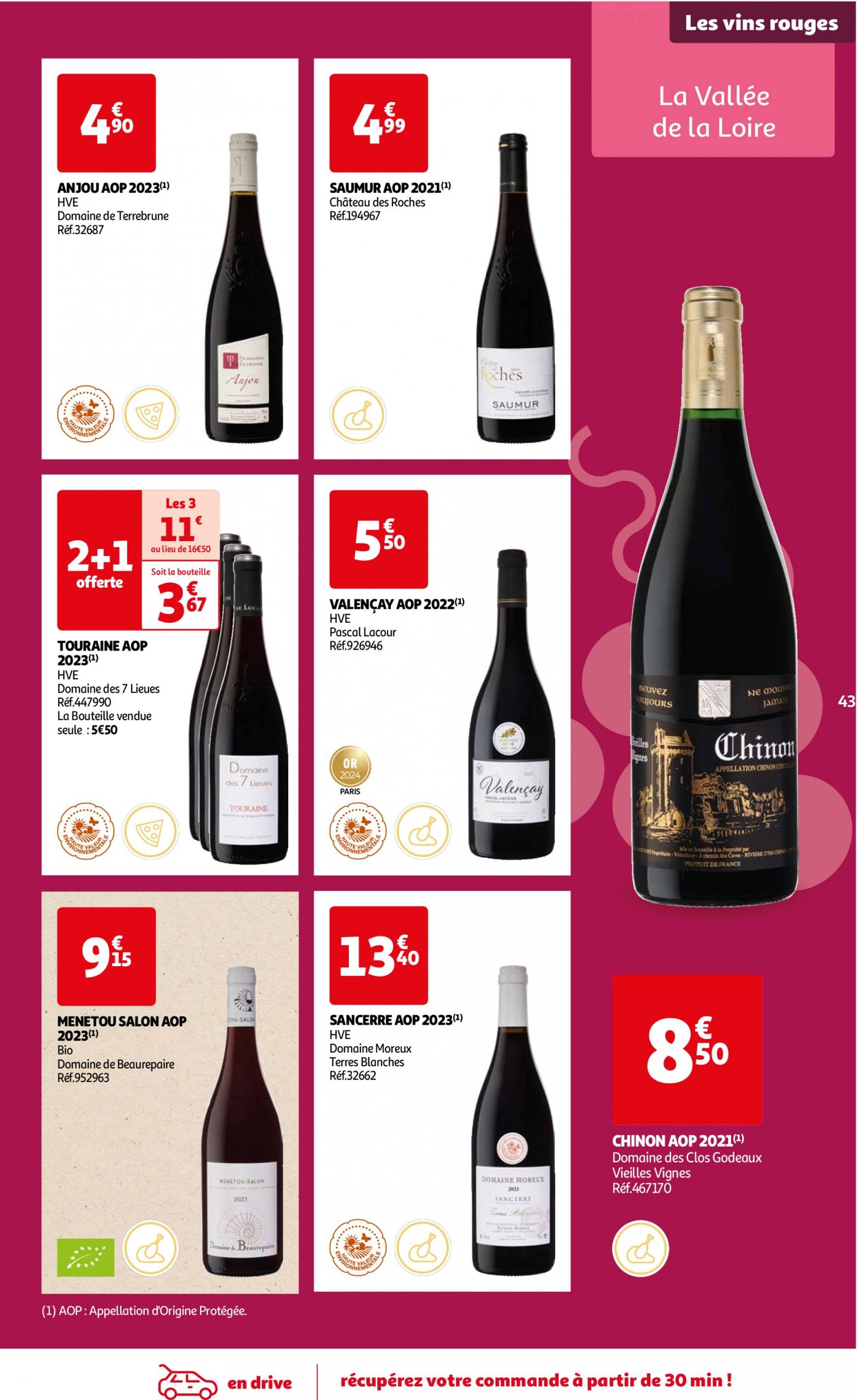 auchan - Auchan - Foire au vins : Un grand choix de cuvées folder huidig 24.09. - 07.10. - page: 43