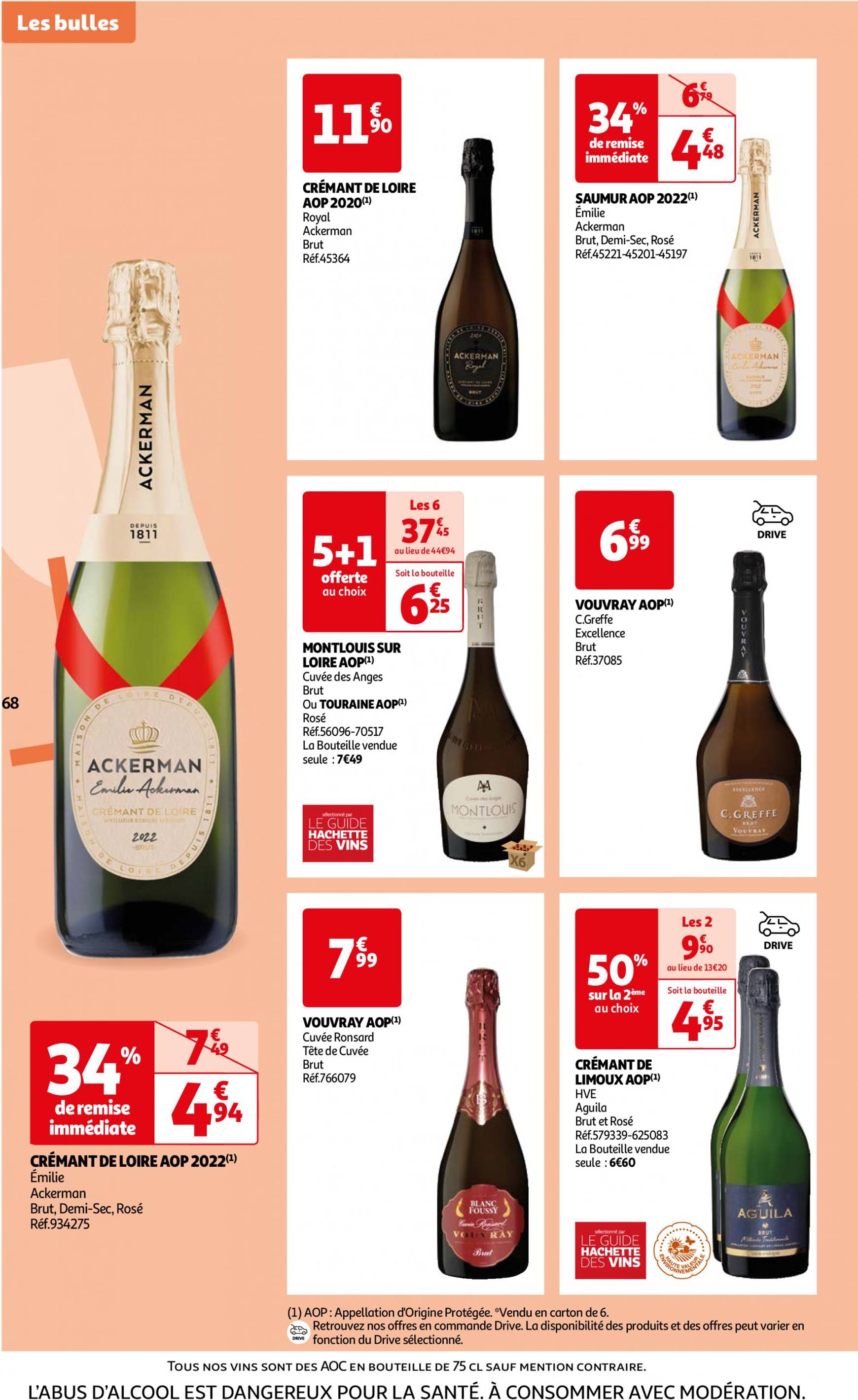 auchan - Auchan - Foire au vins : Un grand choix de cuvées folder huidig 24.09. - 07.10. - page: 68