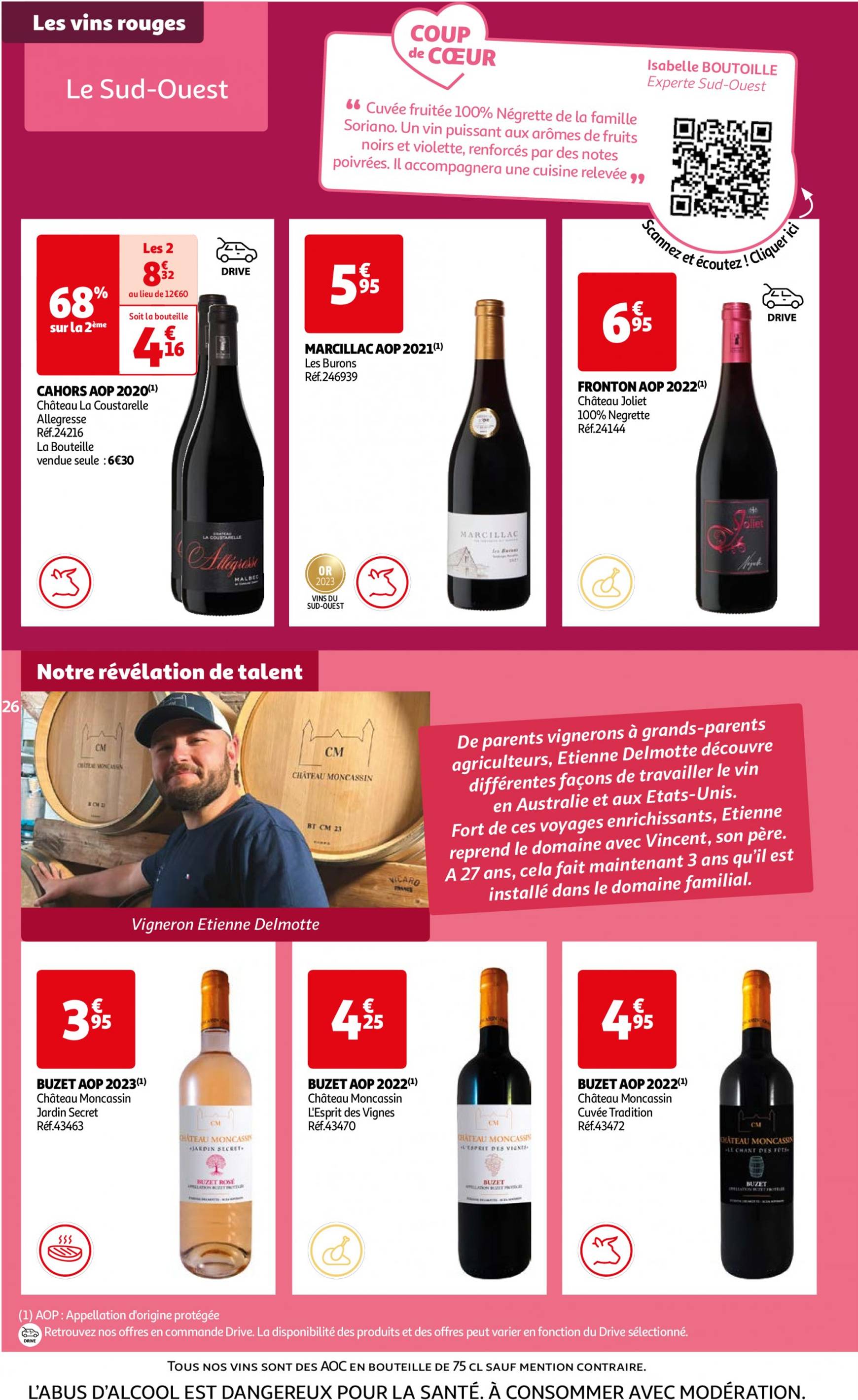 auchan - Auchan - Foire au vins : Un grand choix de cuvées folder huidig 24.09. - 07.10. - page: 26