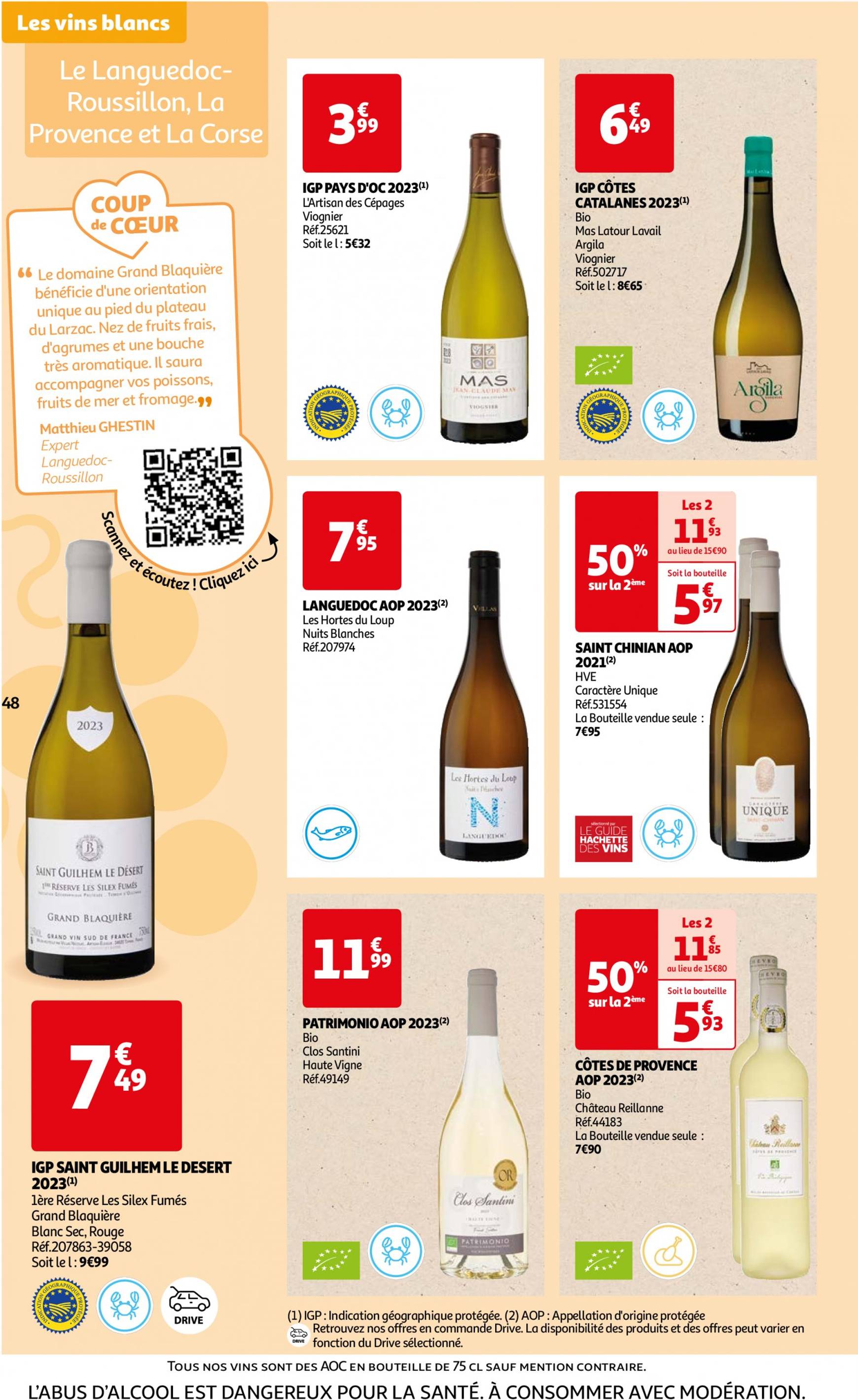 auchan - Auchan - Foire au vins : Un grand choix de cuvées folder huidig 24.09. - 07.10. - page: 48