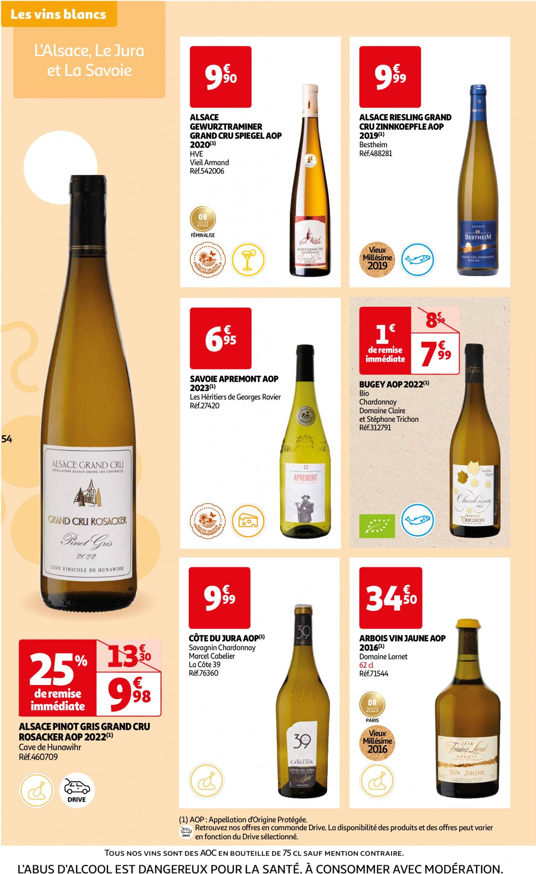 auchan - Auchan - Foire au vins : Un grand choix de cuvées folder huidig 24.09. - 07.10. - page: 54