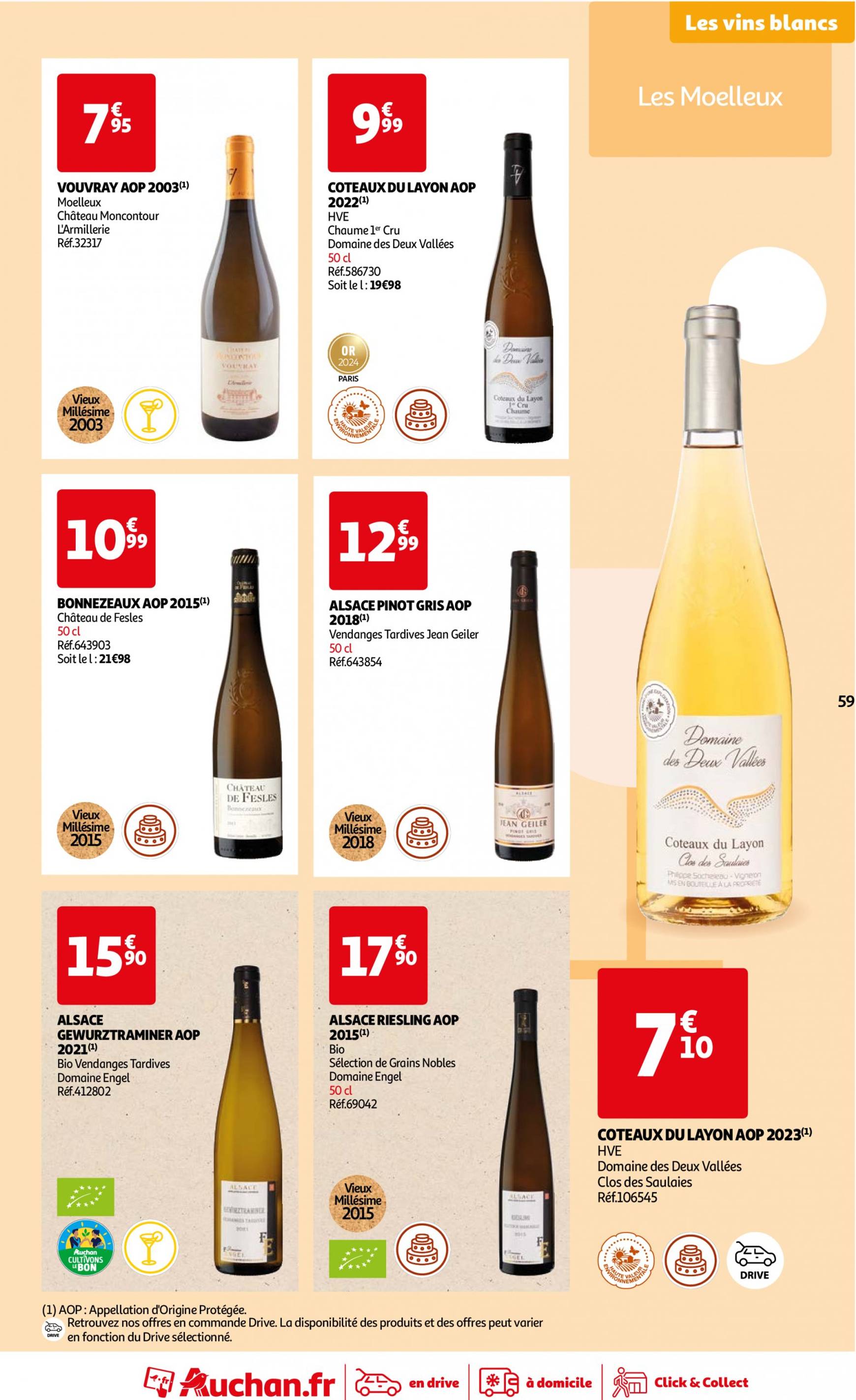 auchan - Auchan - Foire au vins : Un grand choix de cuvées folder huidig 24.09. - 07.10. - page: 59