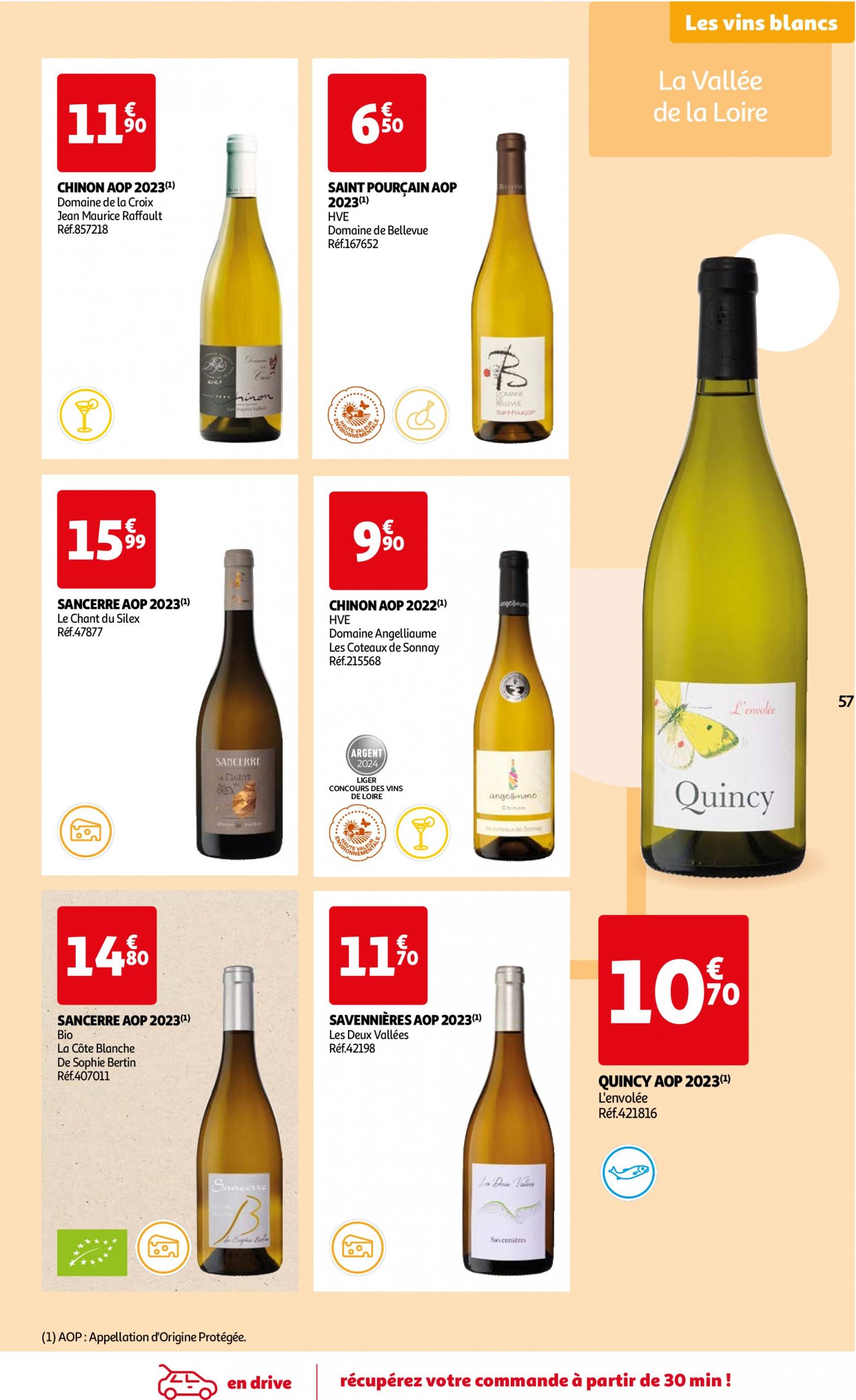 auchan - Auchan - Foire au vins : Un grand choix de cuvées folder huidig 24.09. - 07.10. - page: 57