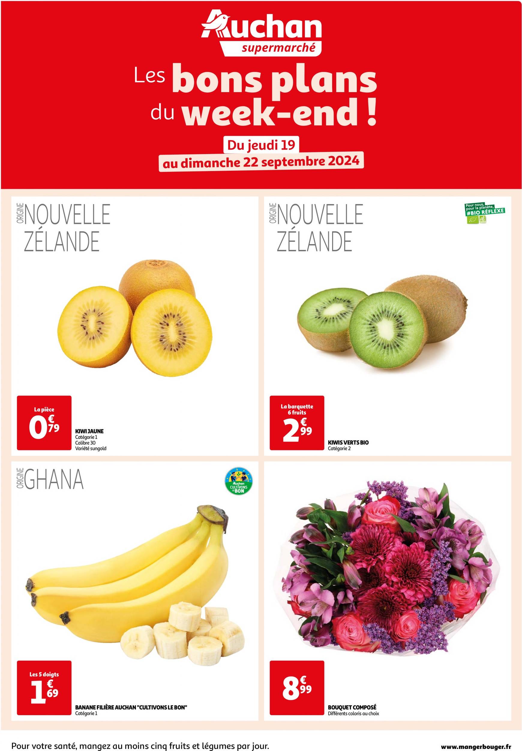 auchan - Auchan supermarché - Les bons plans du week-end dans votre super ! folder huidig 19.09. - 22.09. - page: 1