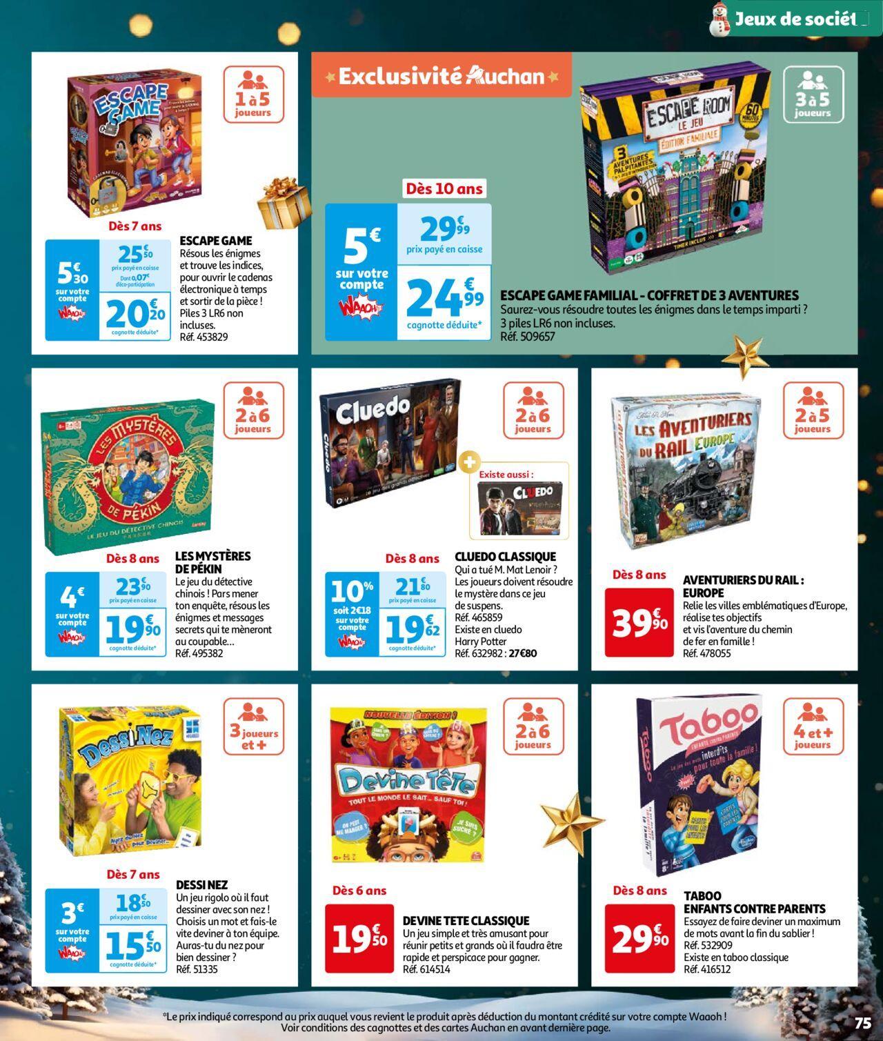 auchan - Auchan Réveillons Noël, un max de promos pour les fêtes 11/10/2024 t/m 06/12/2024 - page: 75