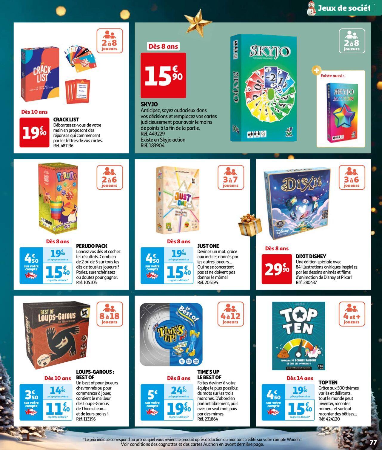 auchan - Auchan Réveillons Noël, un max de promos pour les fêtes 11/10/2024 t/m 06/12/2024 - page: 77