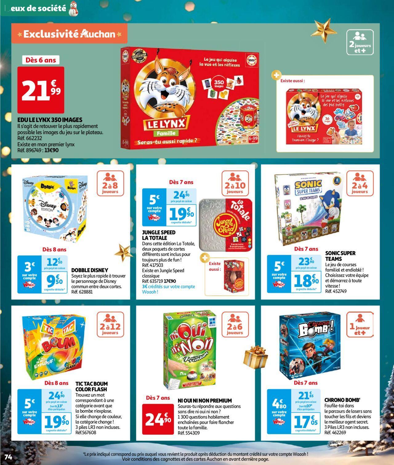 auchan - Auchan Réveillons Noël, un max de promos pour les fêtes 11/10/2024 t/m 06/12/2024 - page: 74