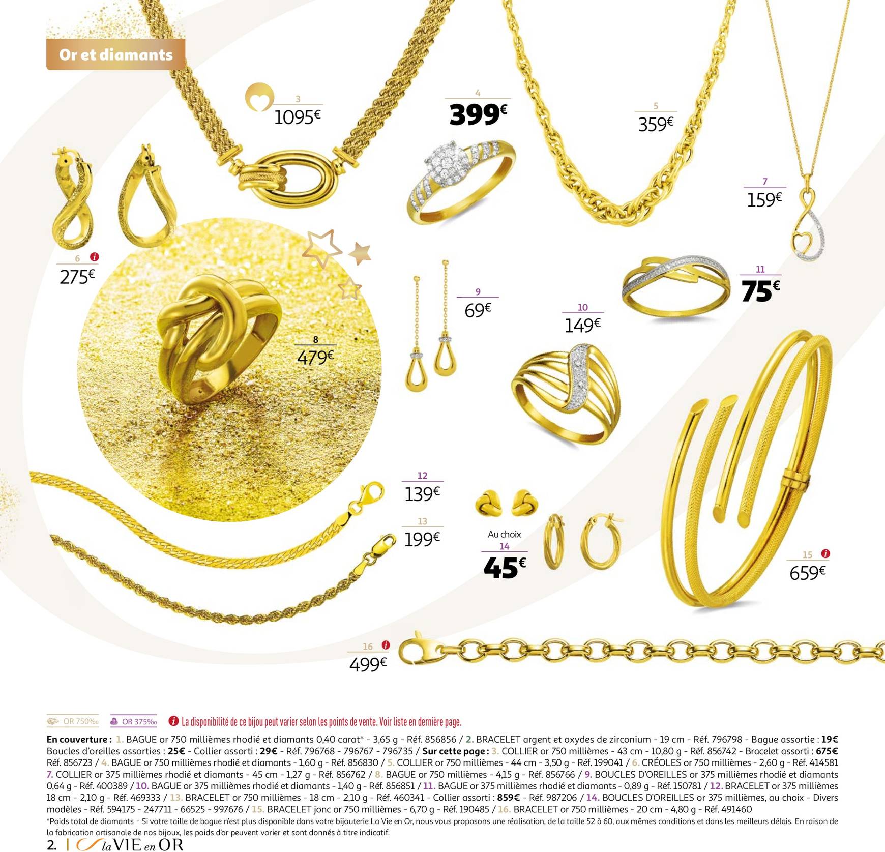 auchan - Auchan - La VIE en OR : collection cadeaux bijoux folder geldig vanaf 22.10. - 31.12. - page: 2