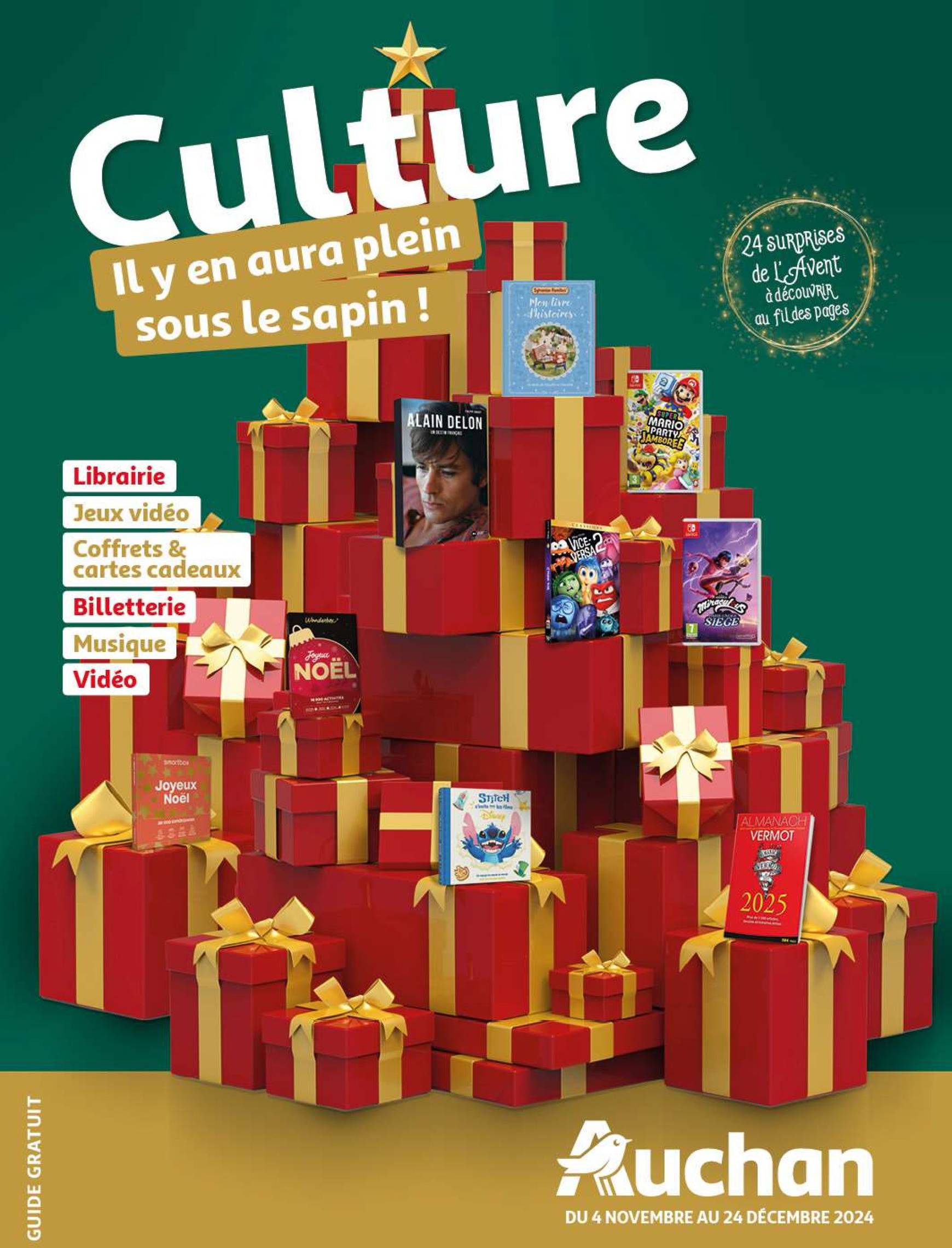 auchan - Auchan - Culture : il y aura plein de surprises sous le sapin folder geldig vanaf 04.11. - 24.12.