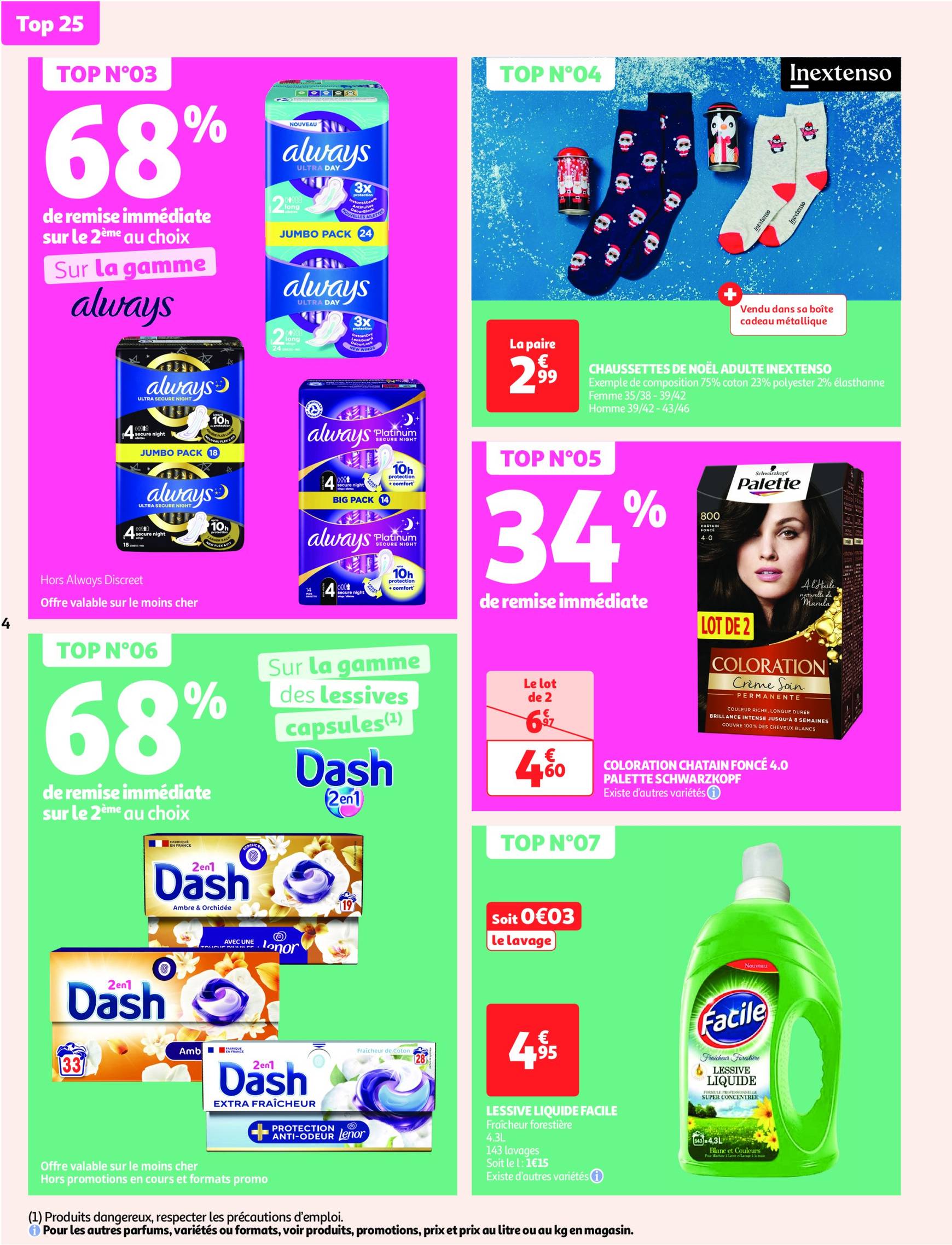 auchan - Auchan supermarché - Mes 25 jours Auchan, encore des promos dans mon super ! folder geldig vanaf 19.11. - 24.11. - page: 4