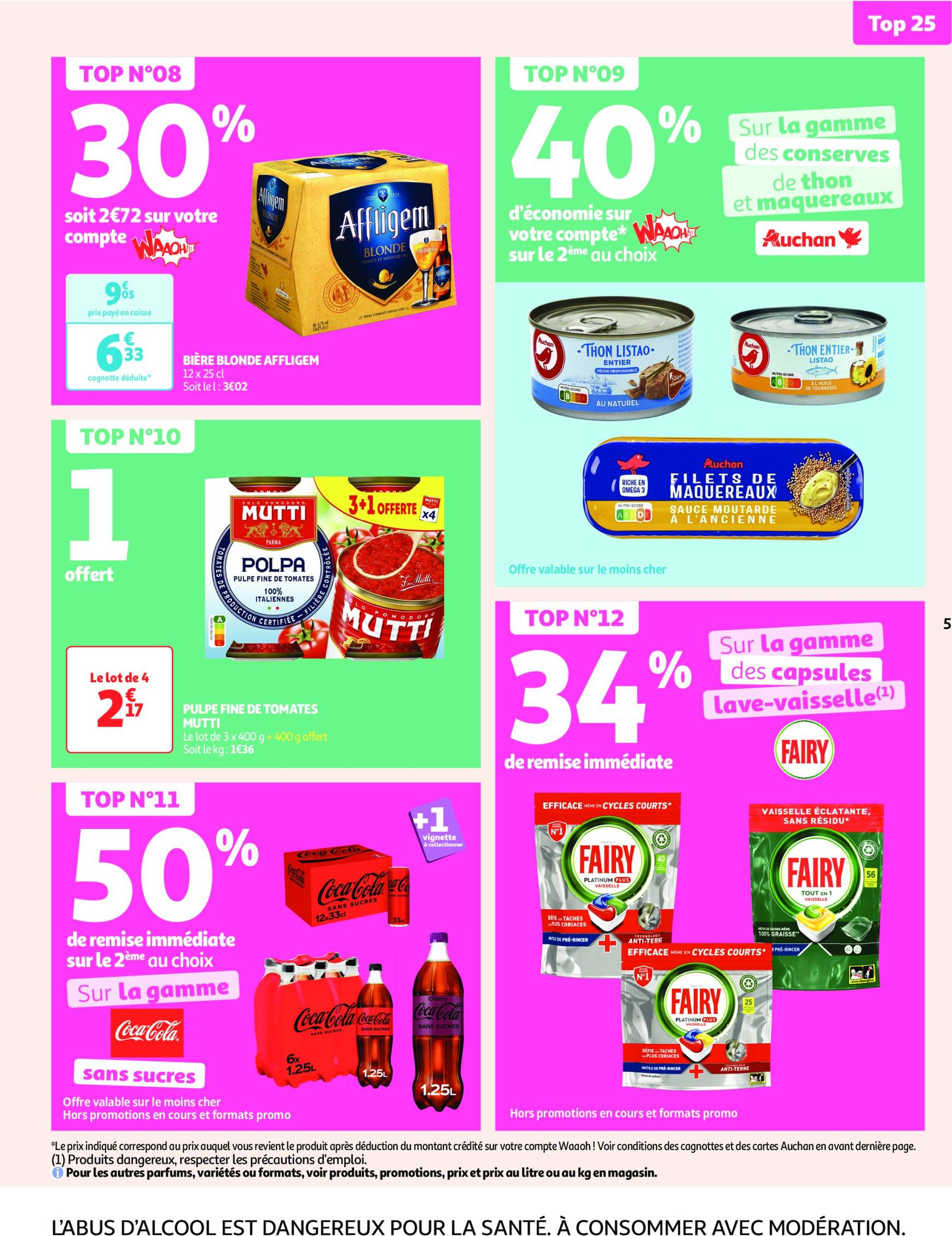 auchan - Auchan supermarché - Mes 25 jours Auchan, encore des promos dans mon super ! folder geldig vanaf 19.11. - 24.11. - page: 5