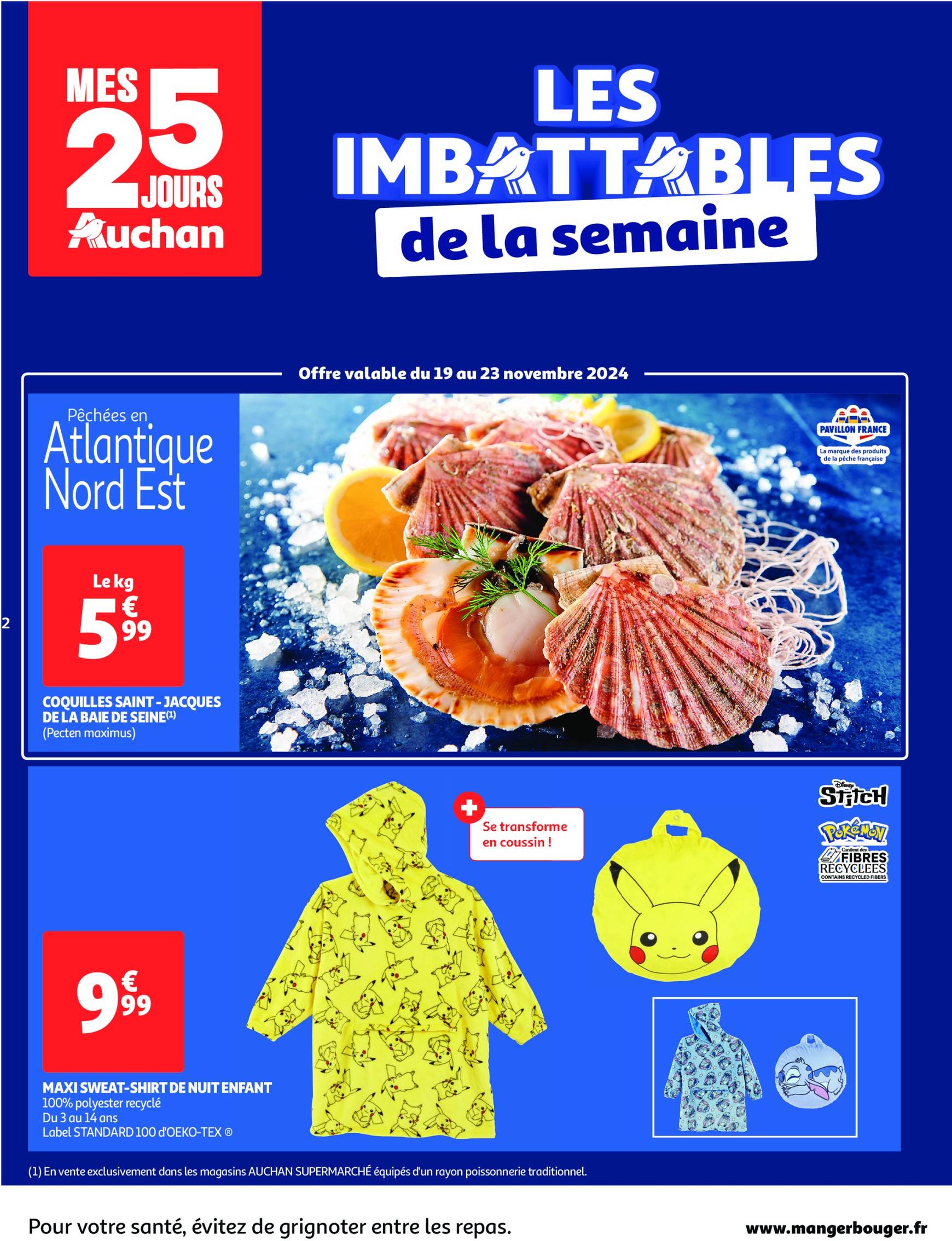 auchan - Auchan supermarché - Mes 25 jours Auchan, encore des promos dans mon super ! folder geldig vanaf 19.11. - 24.11. - page: 2