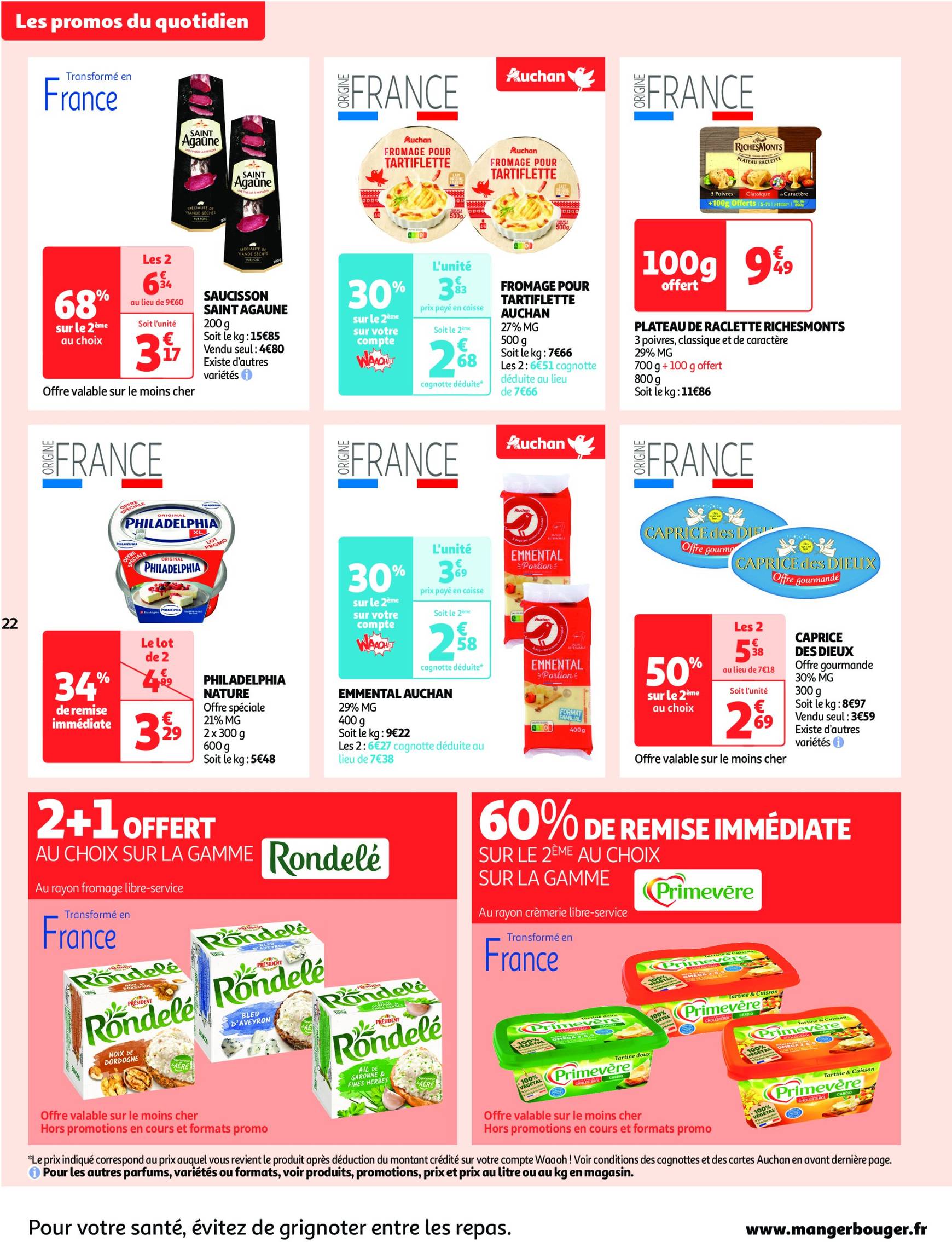 auchan - Auchan supermarché - Mes 25 jours Auchan, encore des promos dans mon super ! folder geldig vanaf 19.11. - 24.11. - page: 22