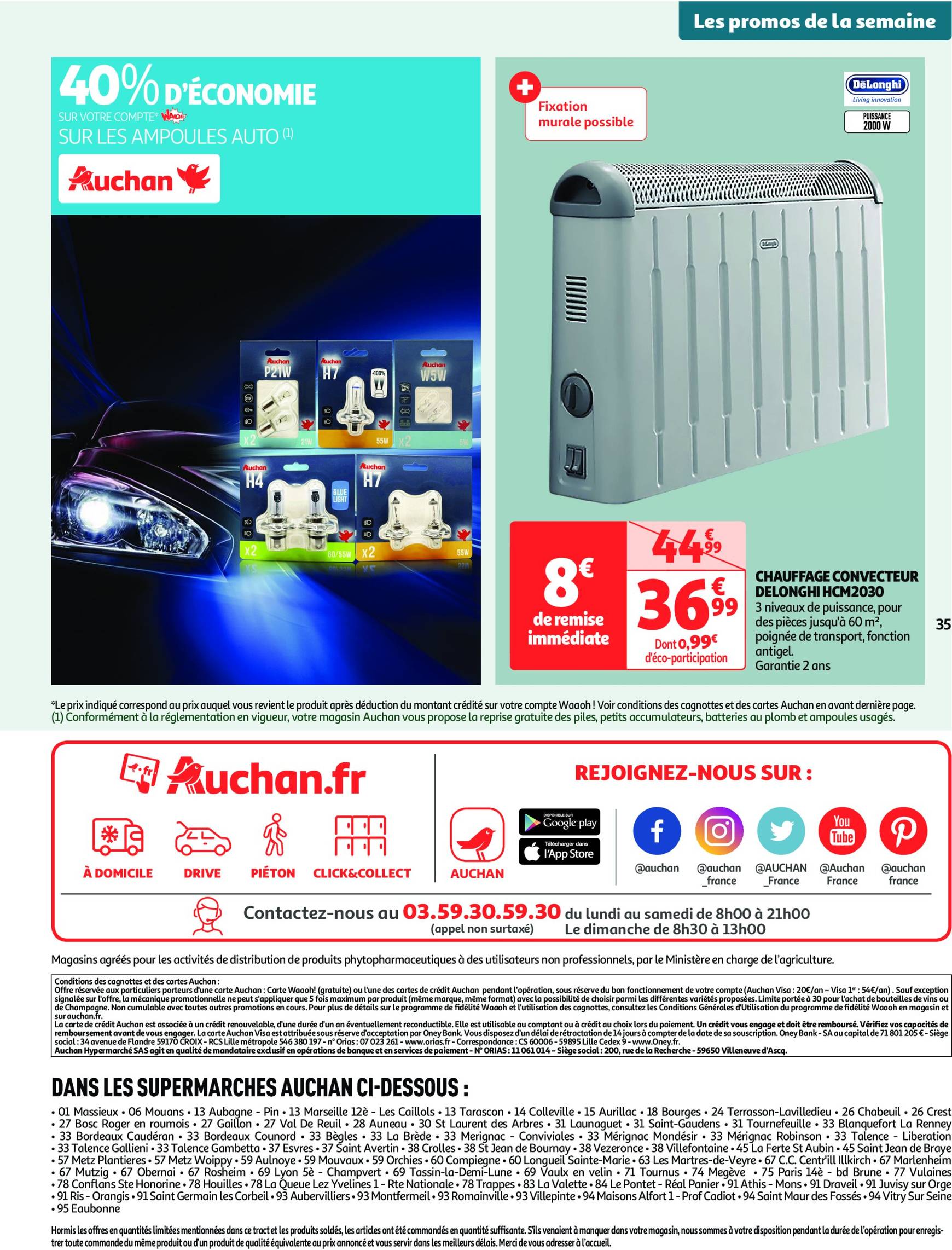 auchan - Auchan supermarché - Mes 25 jours Auchan, encore des promos dans mon super ! folder geldig vanaf 19.11. - 24.11. - page: 35