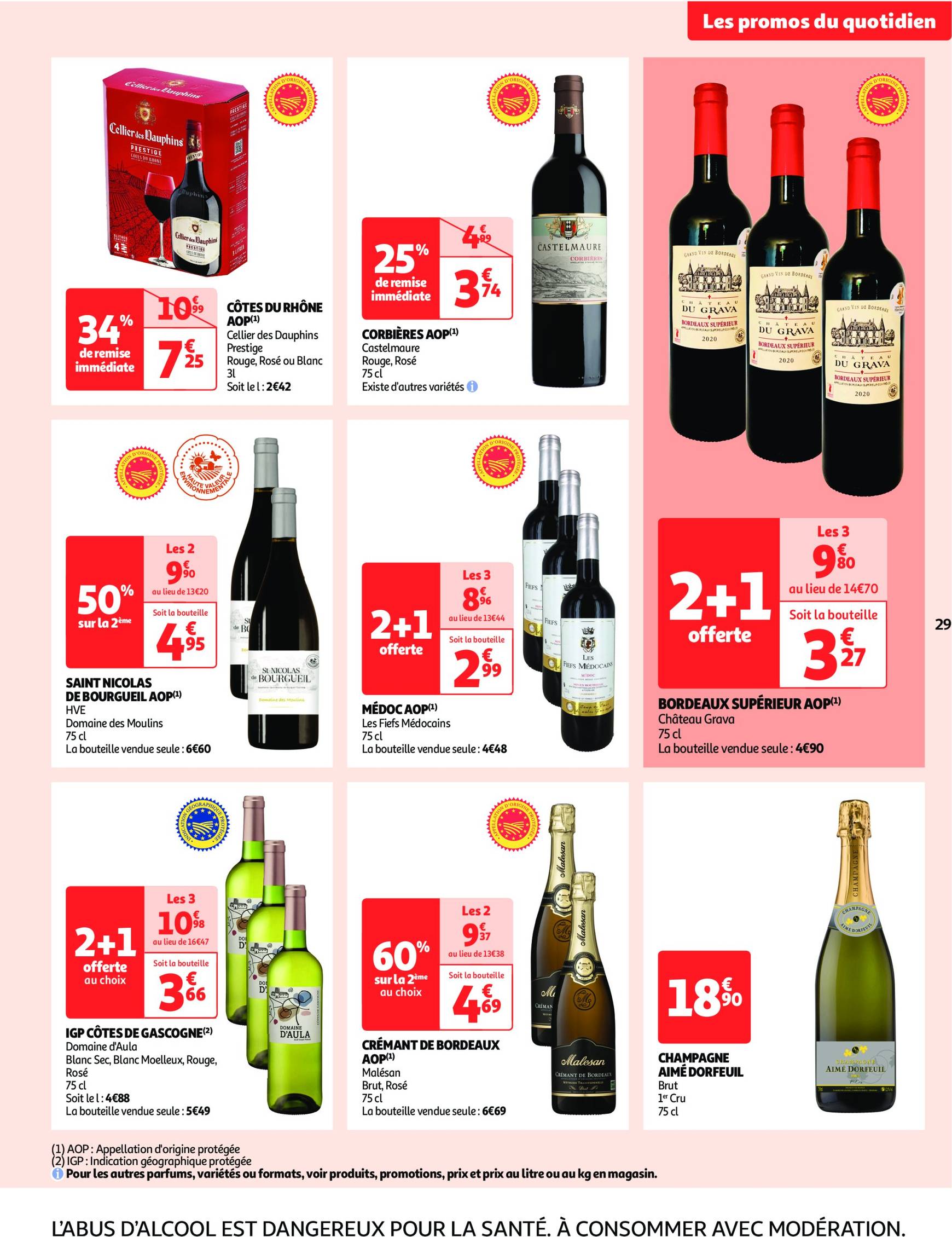 auchan - Auchan supermarché - Mes 25 jours Auchan, encore des promos dans mon super ! folder geldig vanaf 19.11. - 24.11. - page: 29